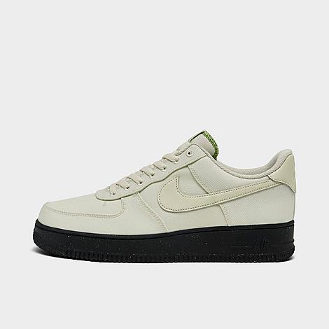 Shop Nike Men's Air Force 1 '07 Lv8 Se Canvas Casual Shoes In Sea Glass/sea Glass/black/chlorophyll