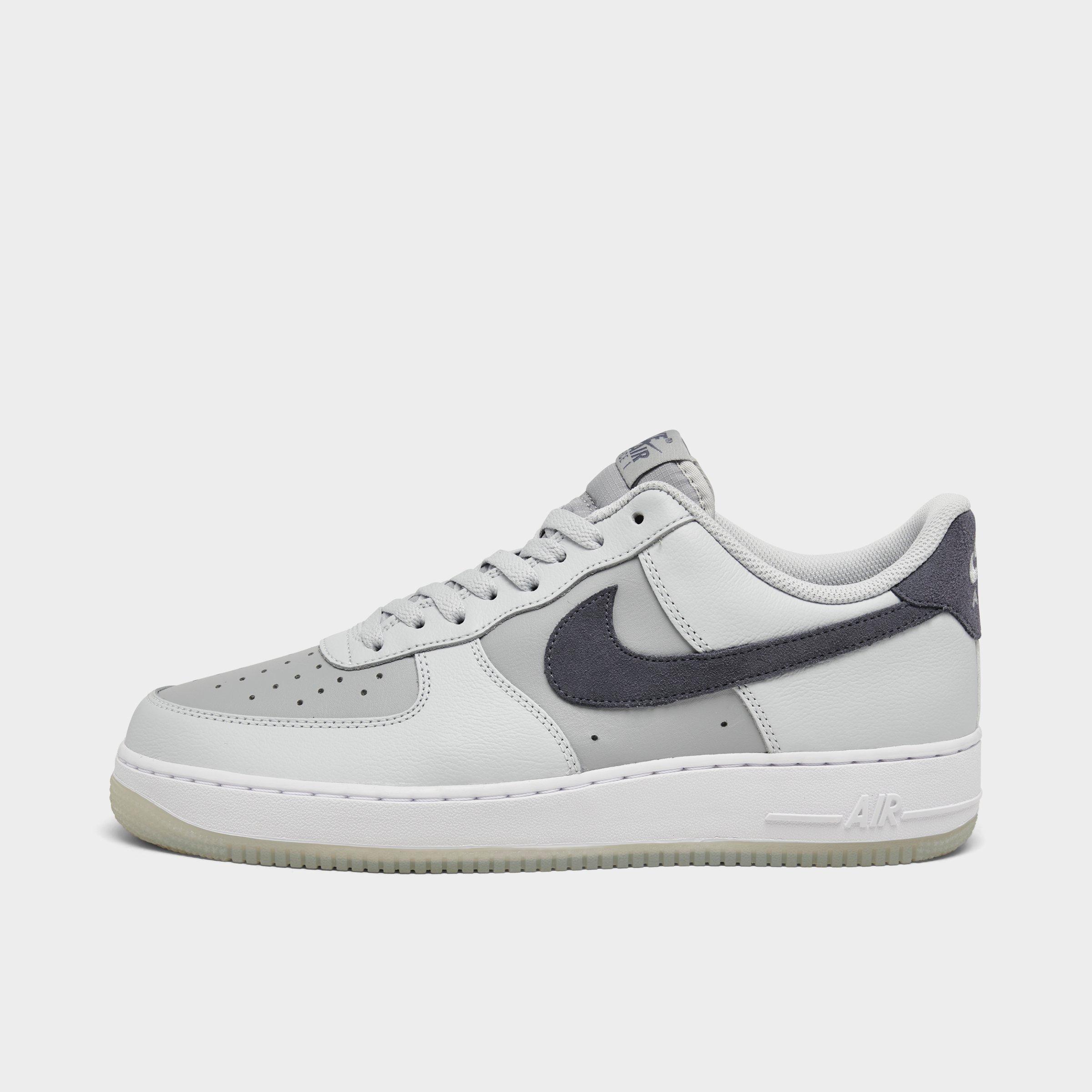 Shop Nike Men's Air Force 1 '07 Lv8 Casual Shoes In Pure Platinum/light Carbon/wolf Grey