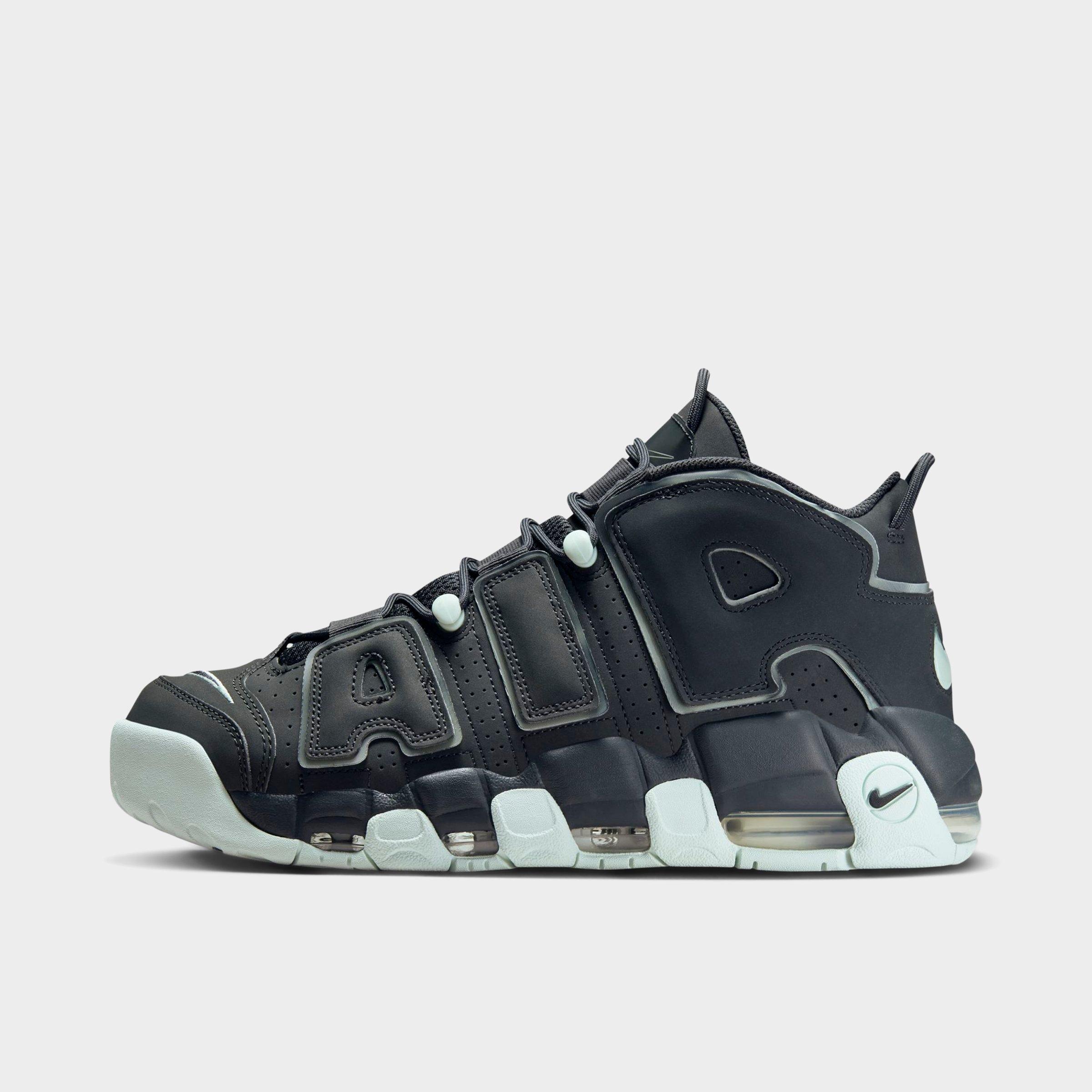 Nike Air More Uptempo "dark Smoke Grey/light Smoke Grey/barely Green" Sneakers In Dark Smoke Grey/dark Smoke Grey