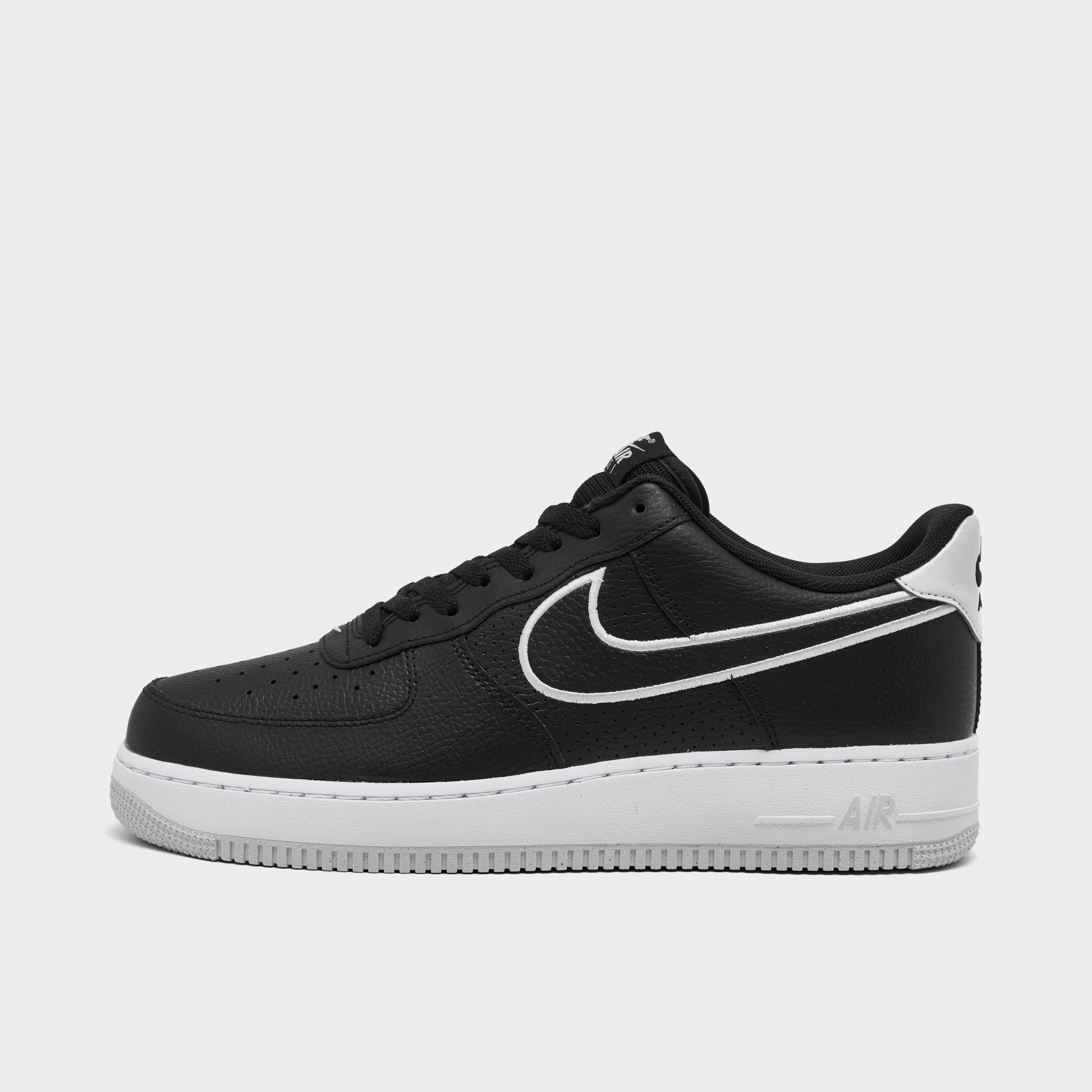 Nike Men's Air Force 1 Low Casual Shoes In Black/photon Dust/white