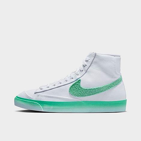 Shop Nike Women's Blazer Mid '77 Casual Shoes In White/barely Green/gum Light Brown/spring Green