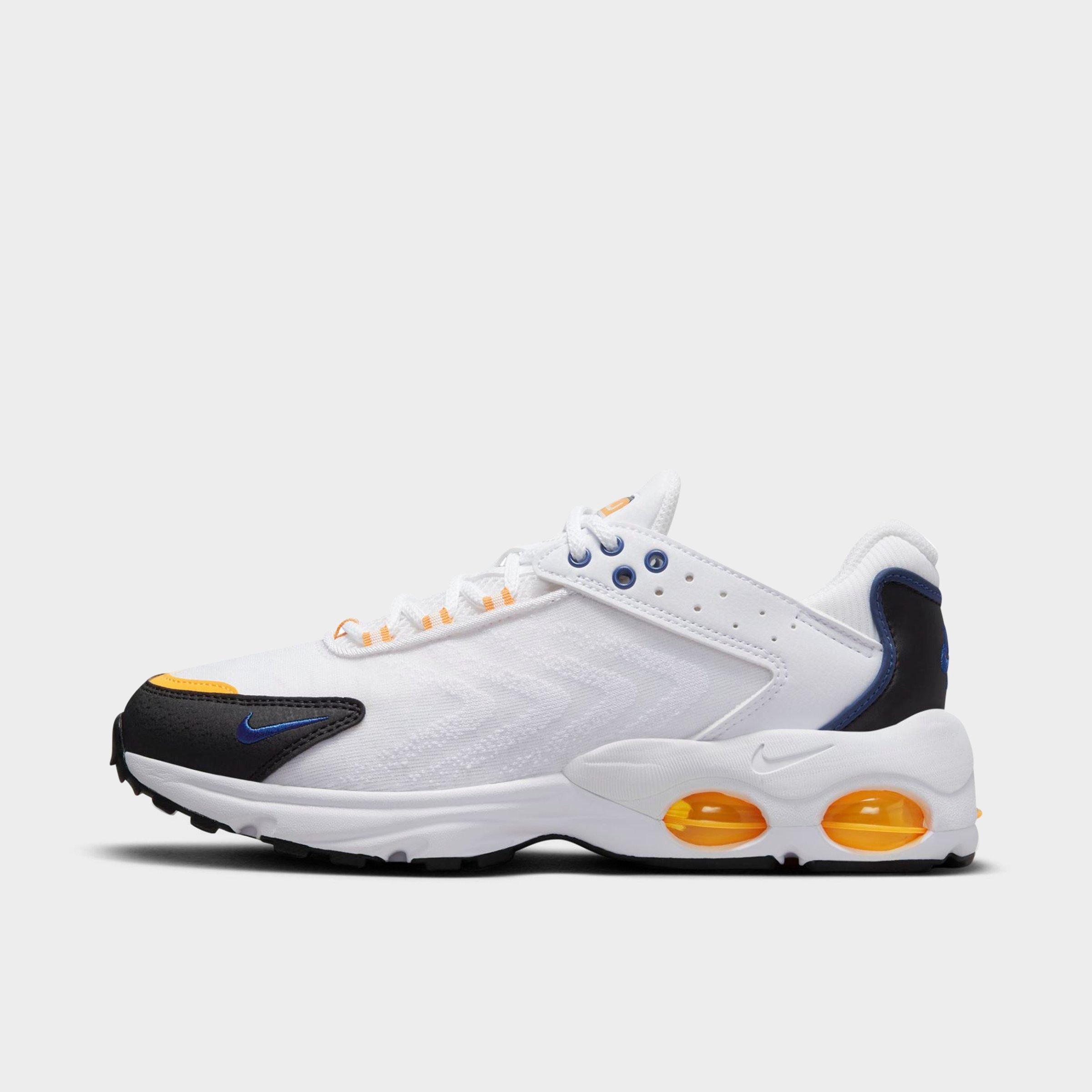 Shop Nike Big Kids' Air Max Tw Next Nature Casual Shoes In White/university Gold/black/deep Royal Blue