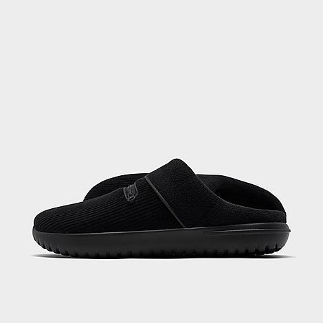 Nike Men's Burrow Slippers In Black/black