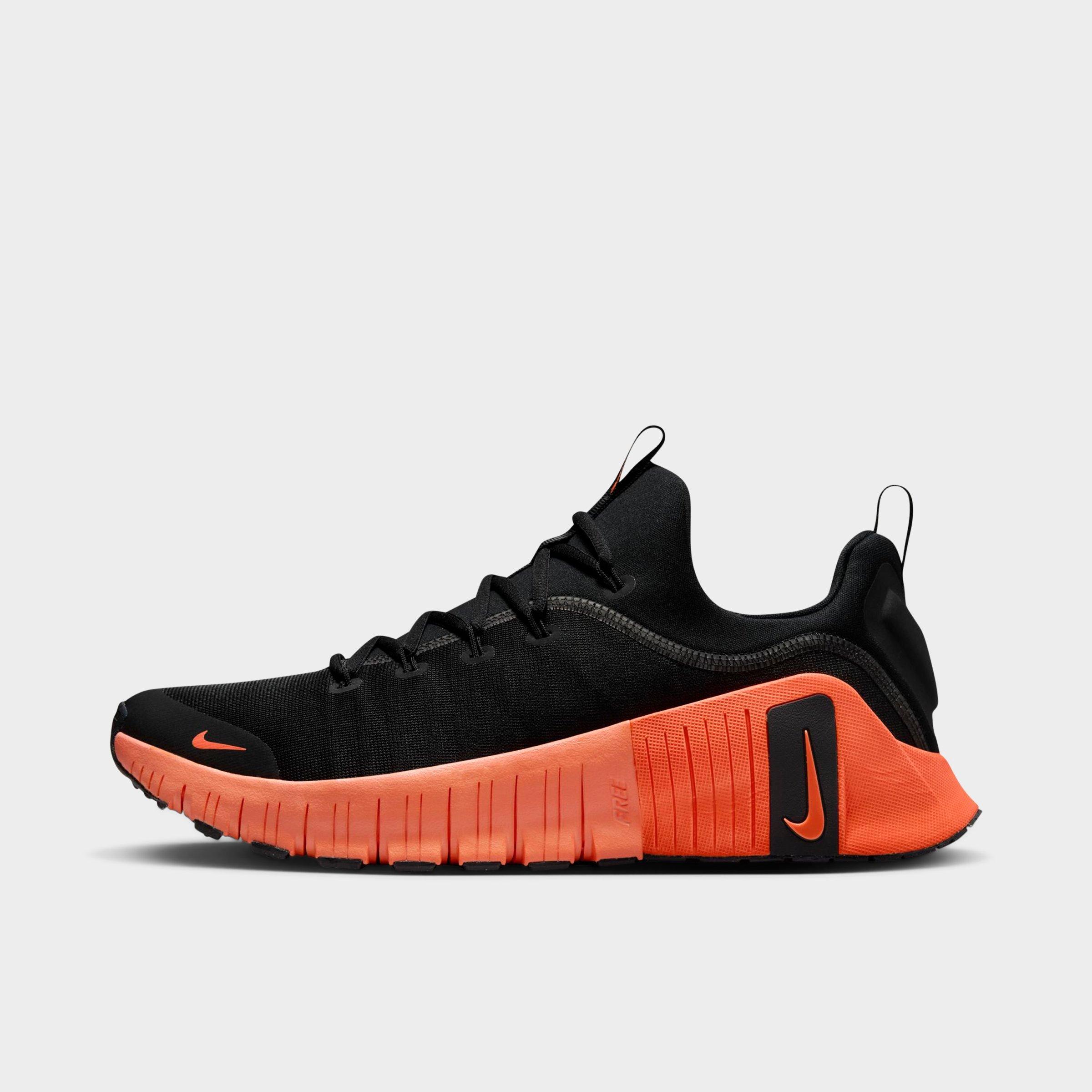 Nike Men's Free Metcon 6 Training Shoes in Black/Hyper Orange/Hyper Crimson Size: 7.0