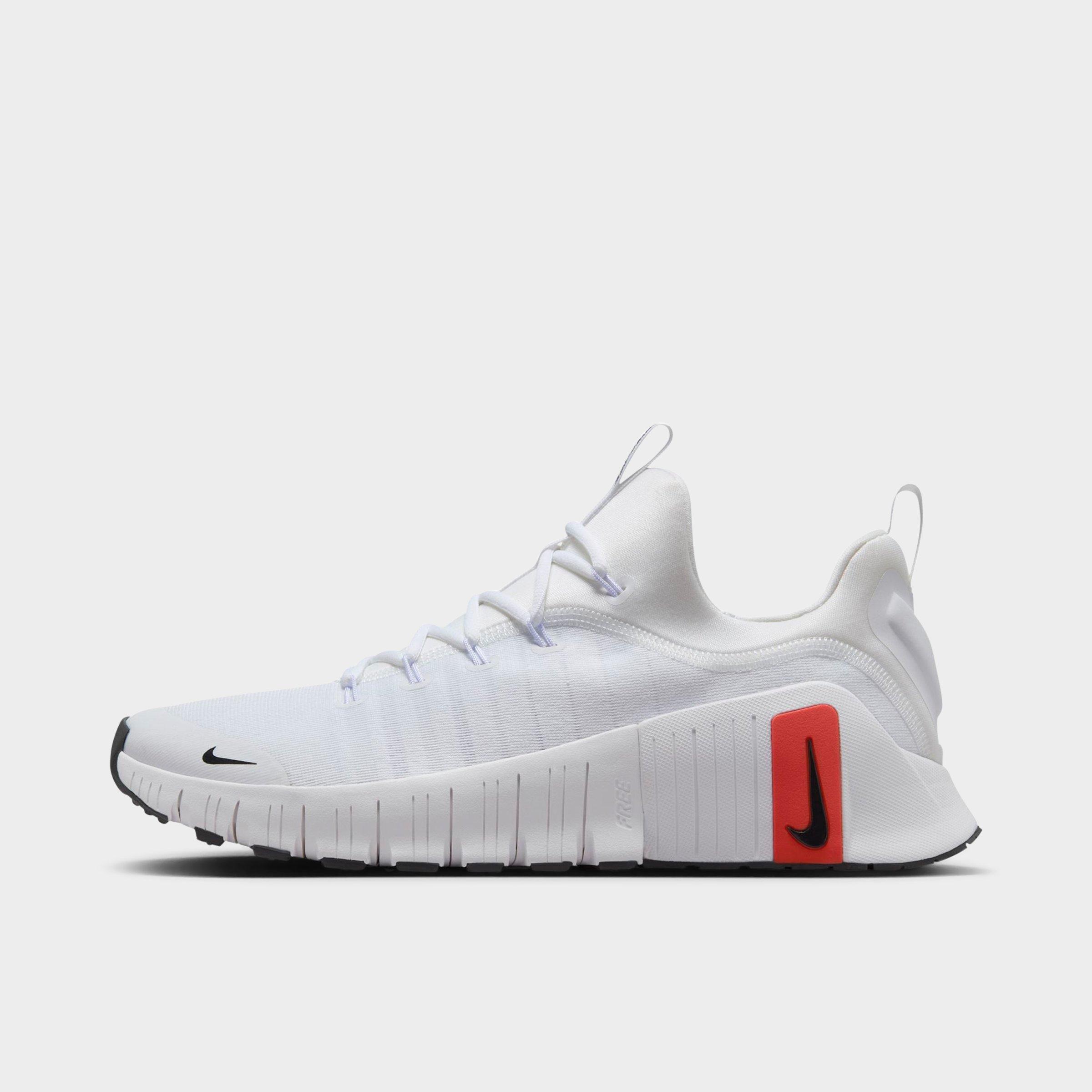 Nike Men's Free Metcon 6 Training Shoes in White/Picante Red/Pure Platinum Size: 6.0