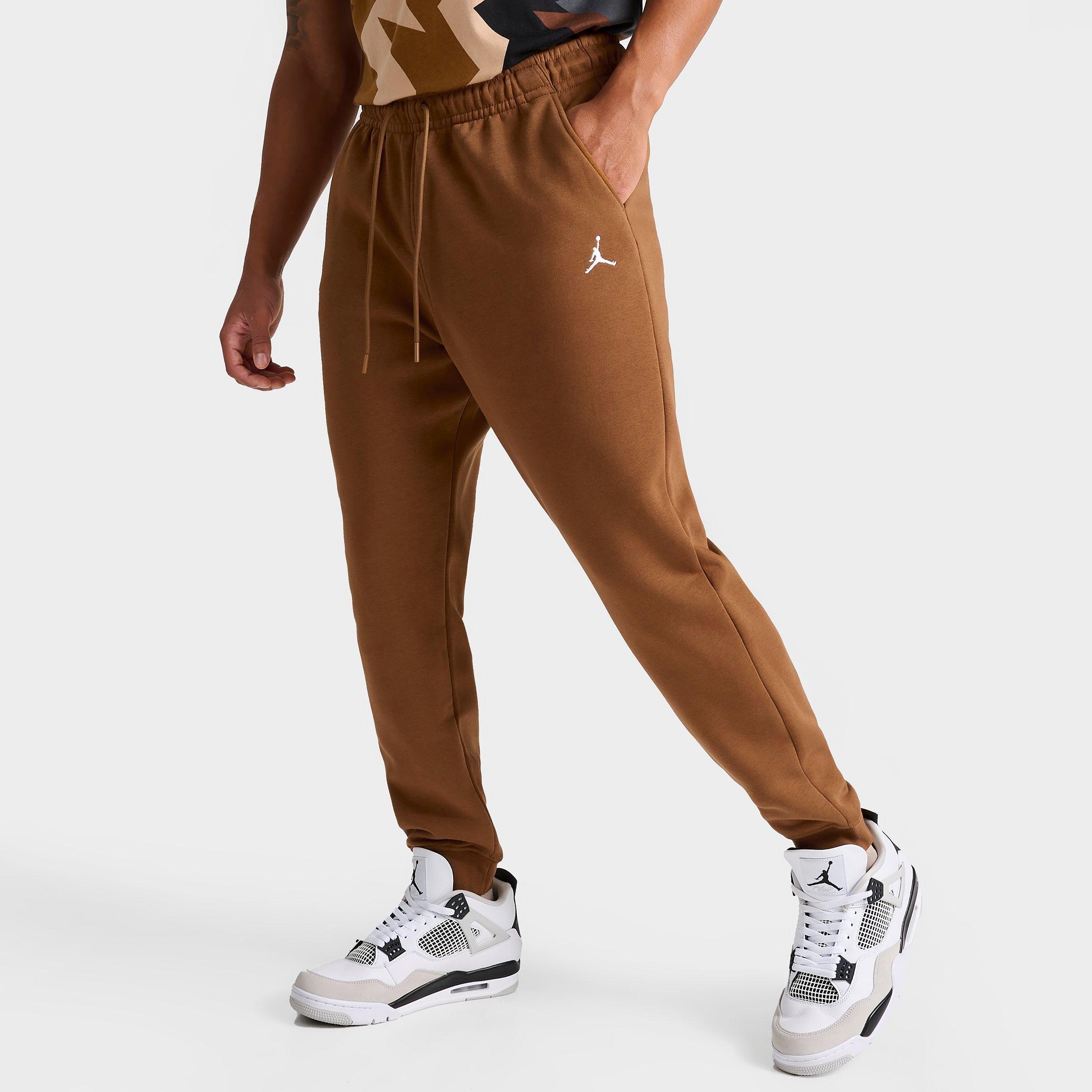 Nike Jordan Men's Essentials Jumpman Fleece Sweatpants In Light British Tan/white