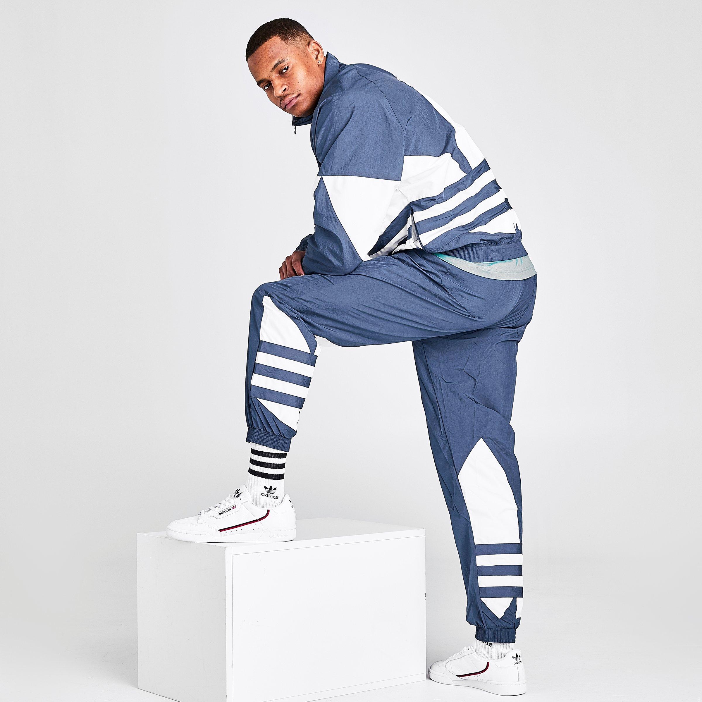 Adidas big discount trefoil track pants