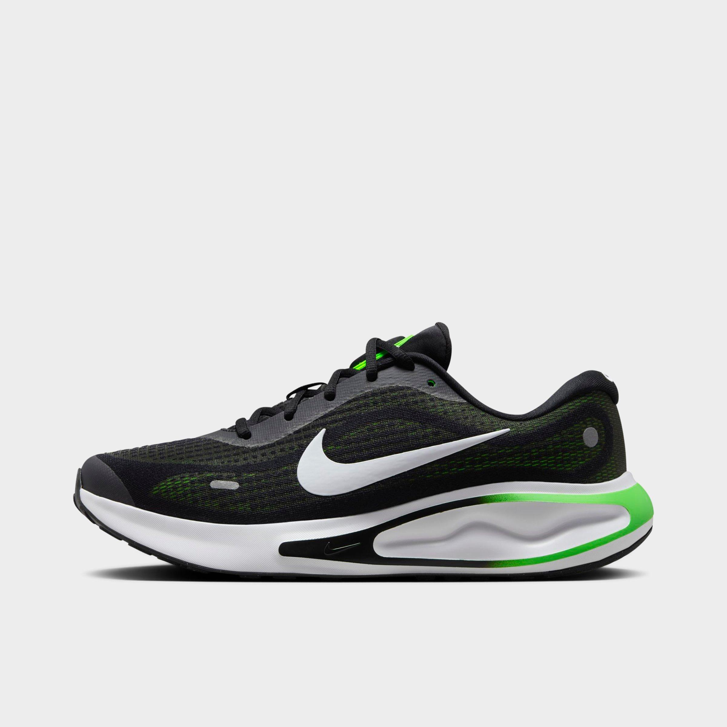 Nike Men's Journey Run Running Shoes in Black/Green Strike/Green Shock Size: 7.0