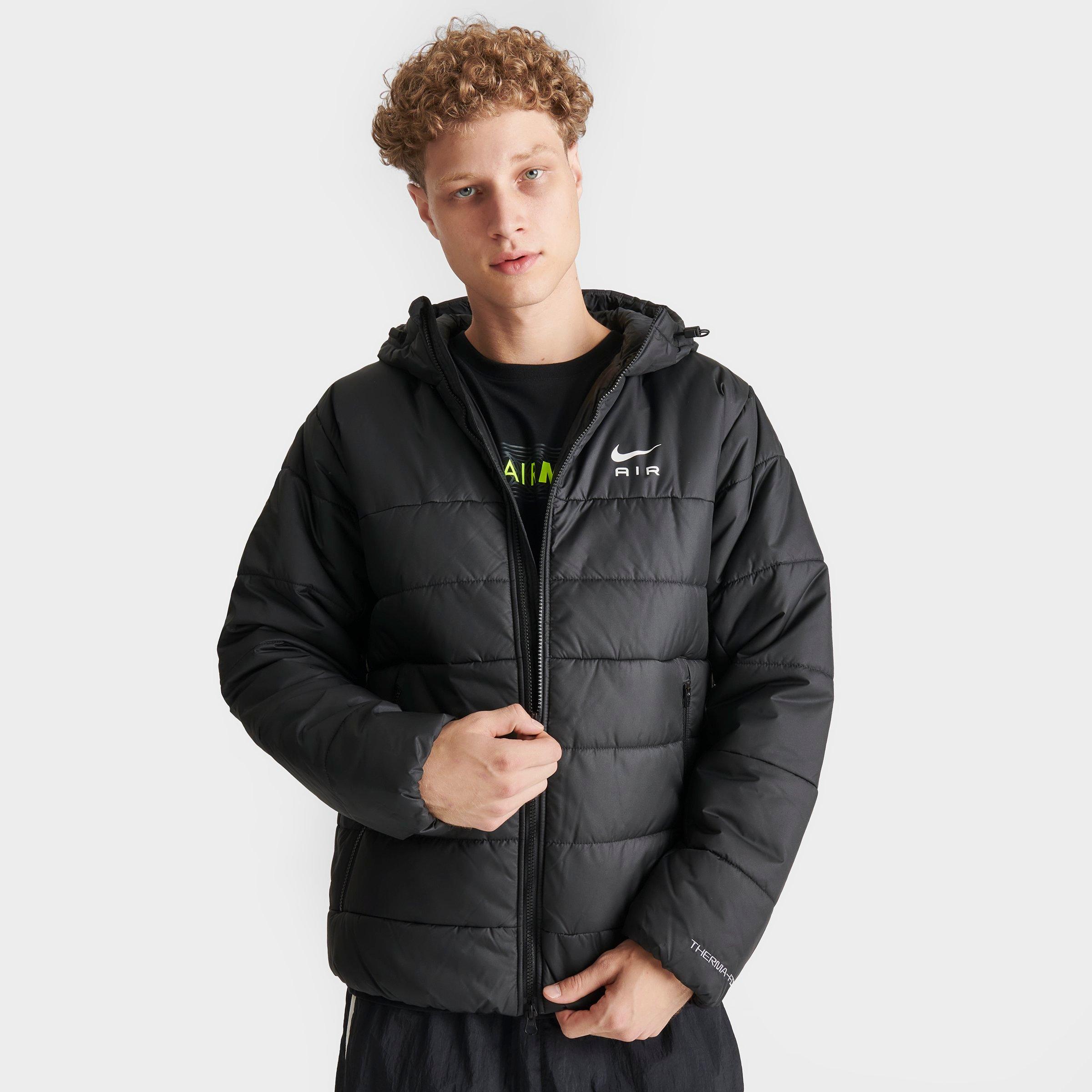 Nike Men's Air Therma-fit Synthetic-fill Jacket In Black/black/summit White