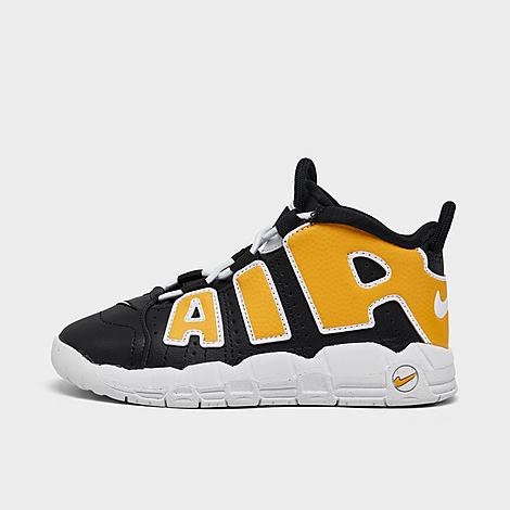 Nike Babies'  Kids' Toddler Air More Uptempo Basketball Shoes In Black/white/university Gold