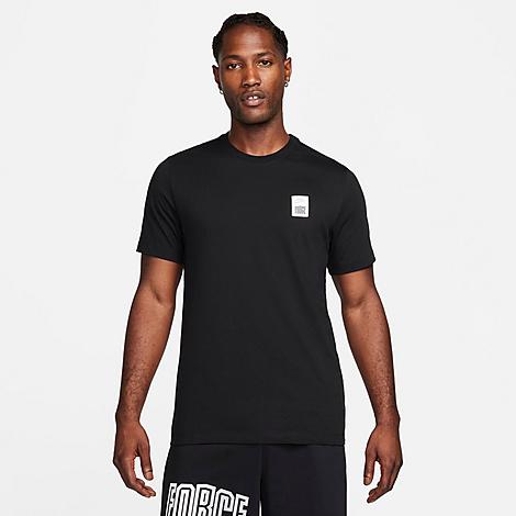 Nike Men's Force Logo Basketball T-shirt In Black