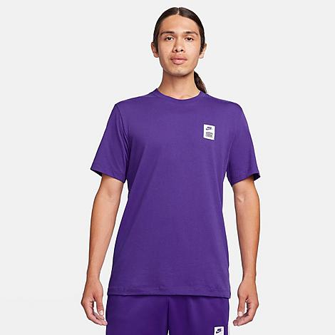 Nike Men's Force Logo Basketball T-shirt In Field Purple