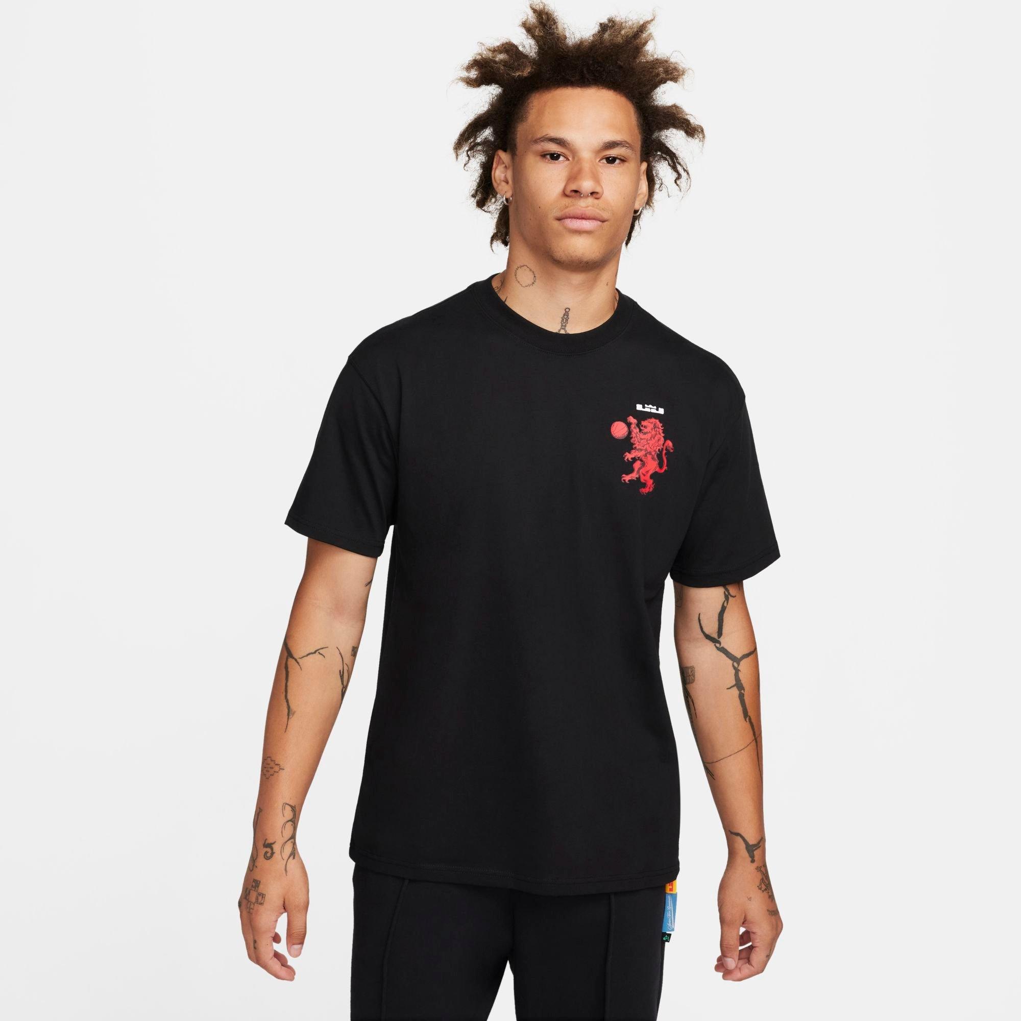 Nike Men's LeBron Max90 Strive for Greatness Graphic T-Shirt in Black Size: Small