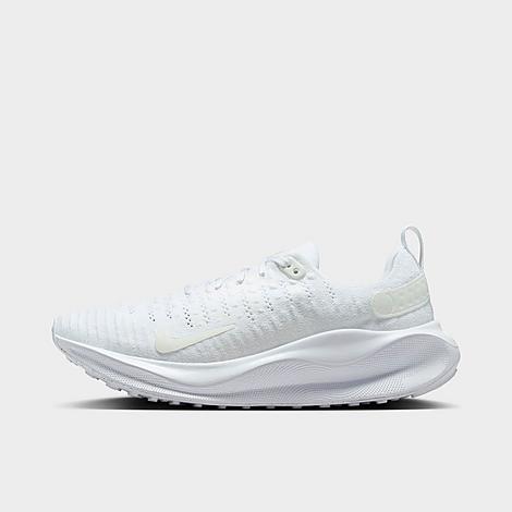 Shop Nike Women's React Infinity Run Flyknit 4 Running Shoes In White/white