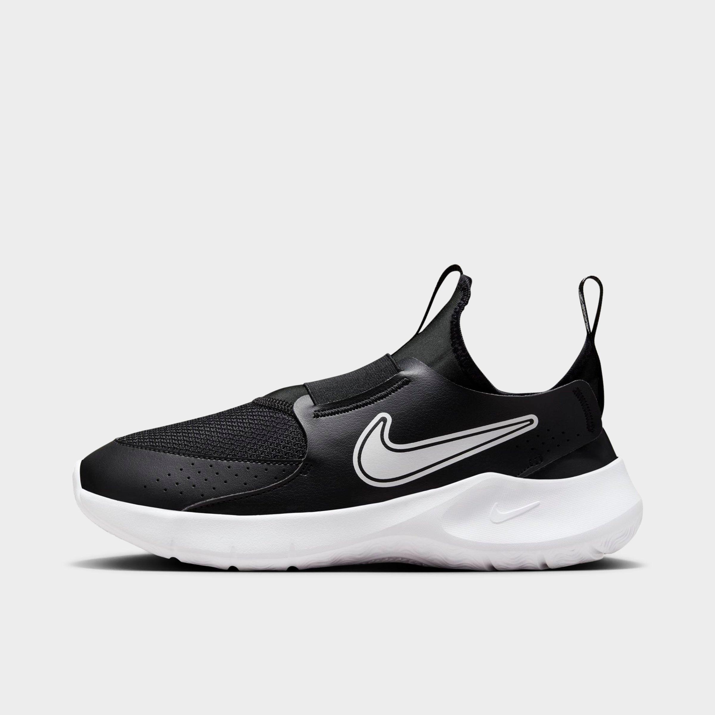 Nike Big Kids Flex Runner 3 Running Shoes in White/Black Size: 1.0