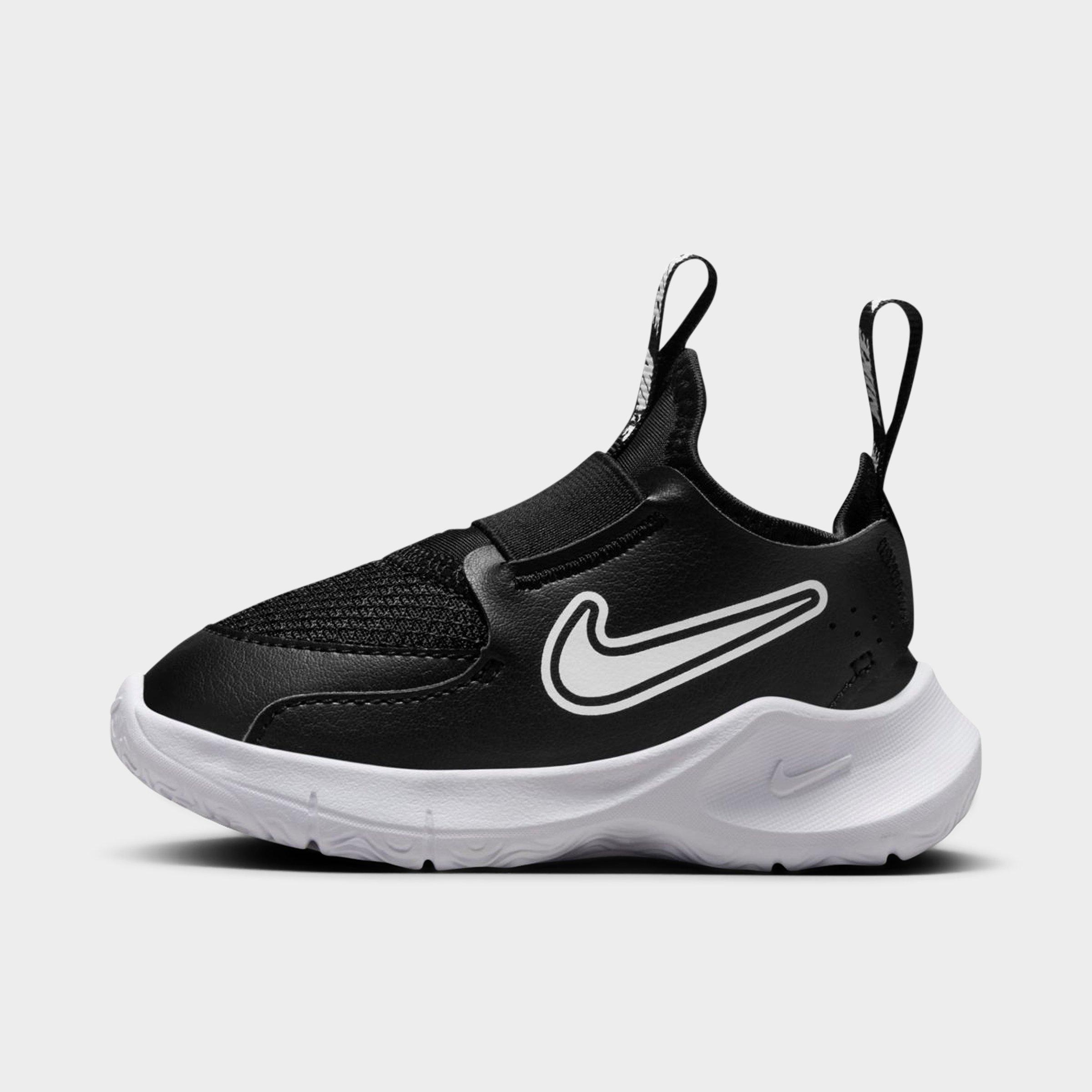 Nike Kids Toddler Flex Runner 3 Running Shoes in Black/White Size: 2
