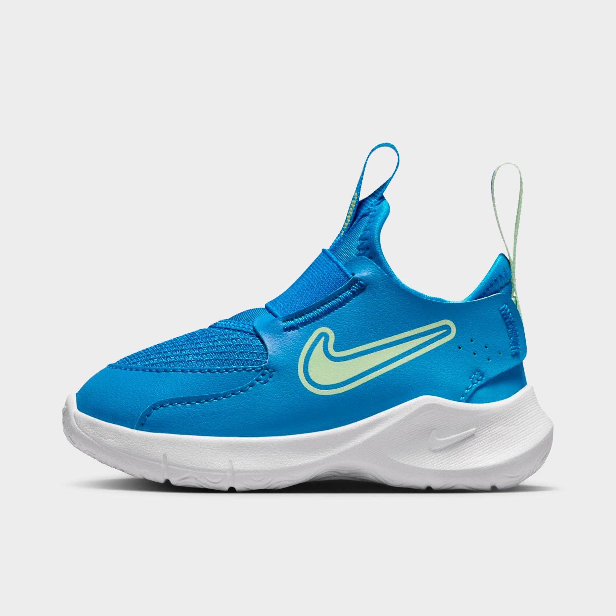 Nike Kids Toddler Flex Runner 3 Running Shoes in Photo Blue/Vapor Green Size: 2.0