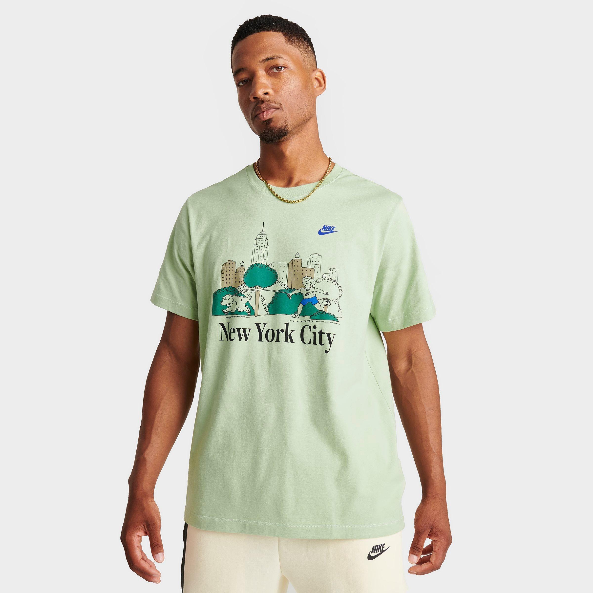 Nike Men's  Sportswear Nyc T-shirt In Green
