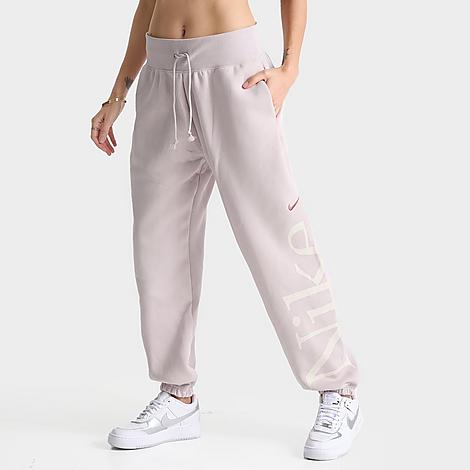 Nike Women's Sportswear Oversized Logo Phoenix Fleece Jogger Sweatpants In Multi