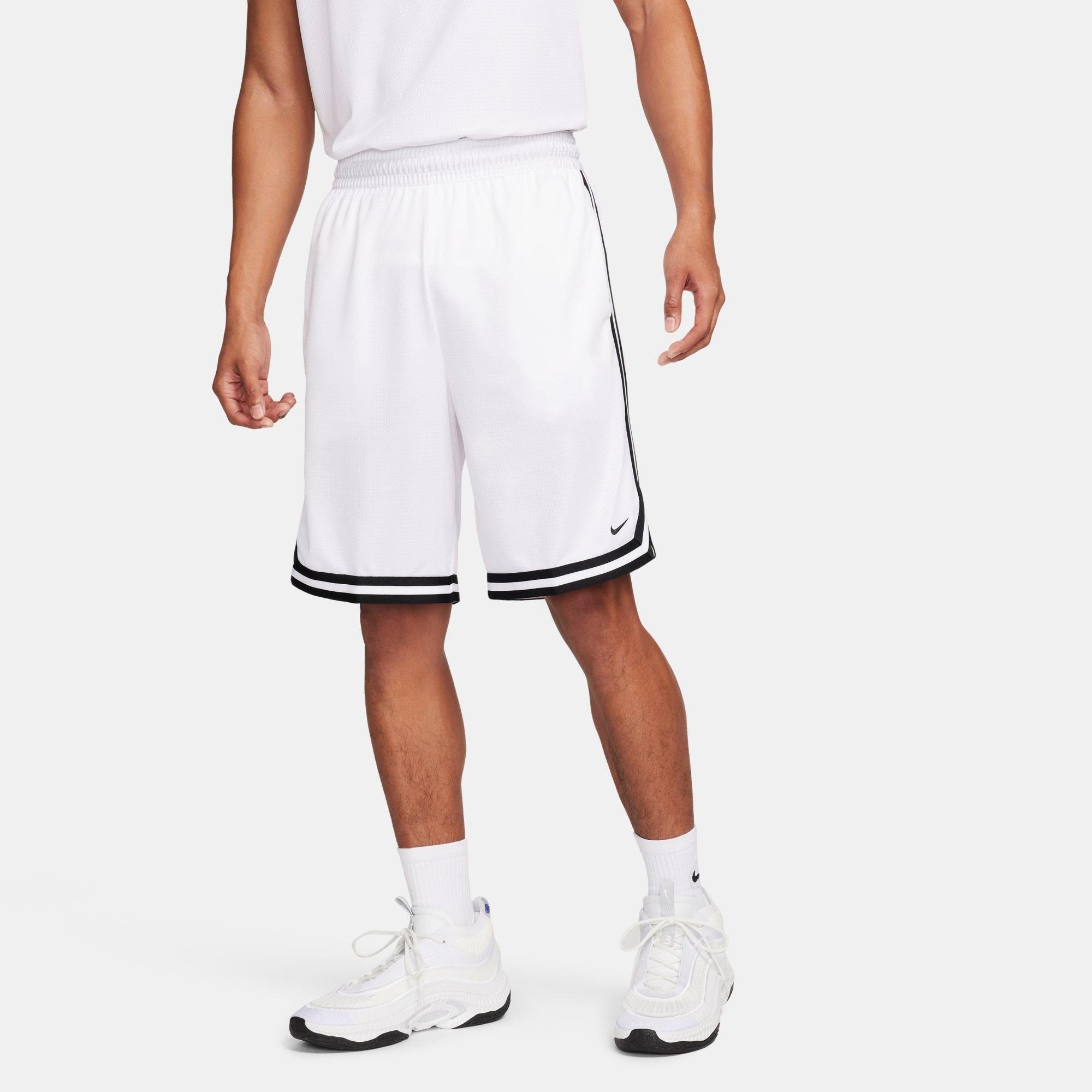 Nike Men's DNA Dri-FIT 10" Basketball Shorts in White/White Size XLT 100% Polyester/Knit/Fiber