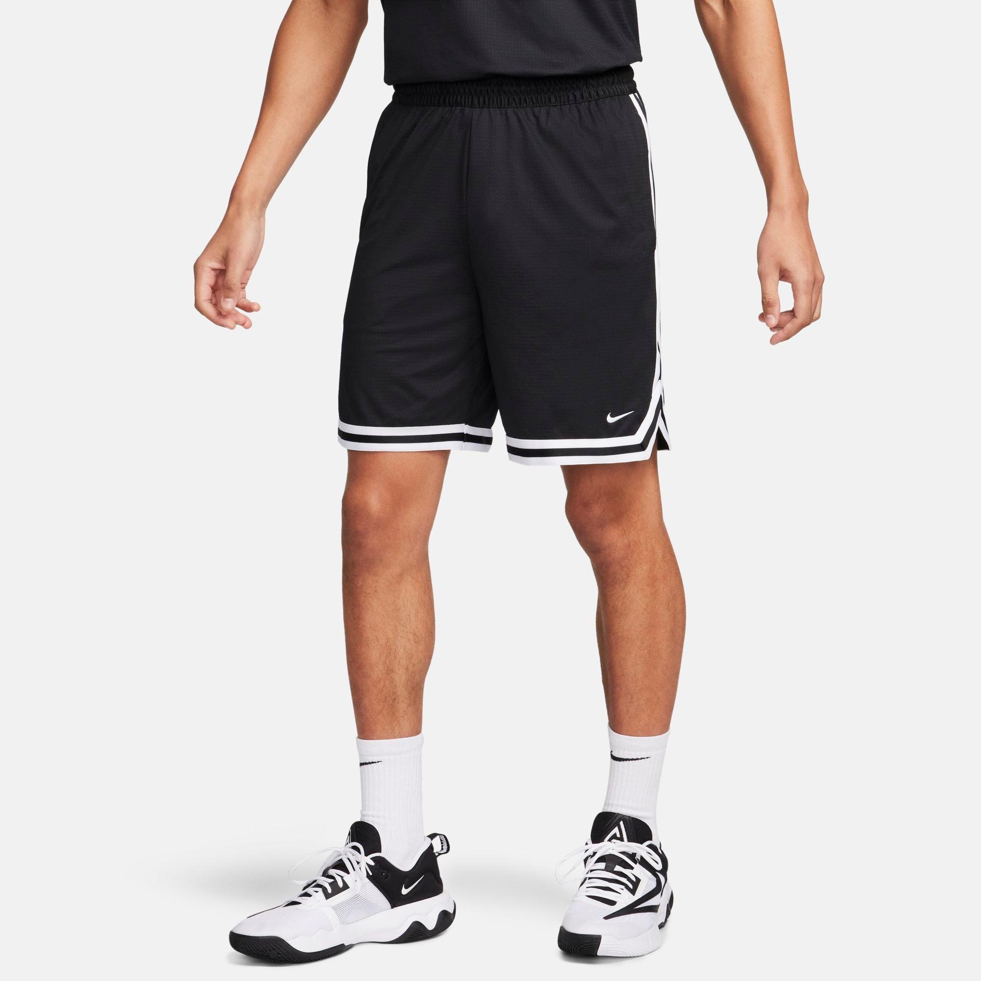 Nike Men's DNA Dri-FIT 8" Basketball Shorts in Black/White Size: XS