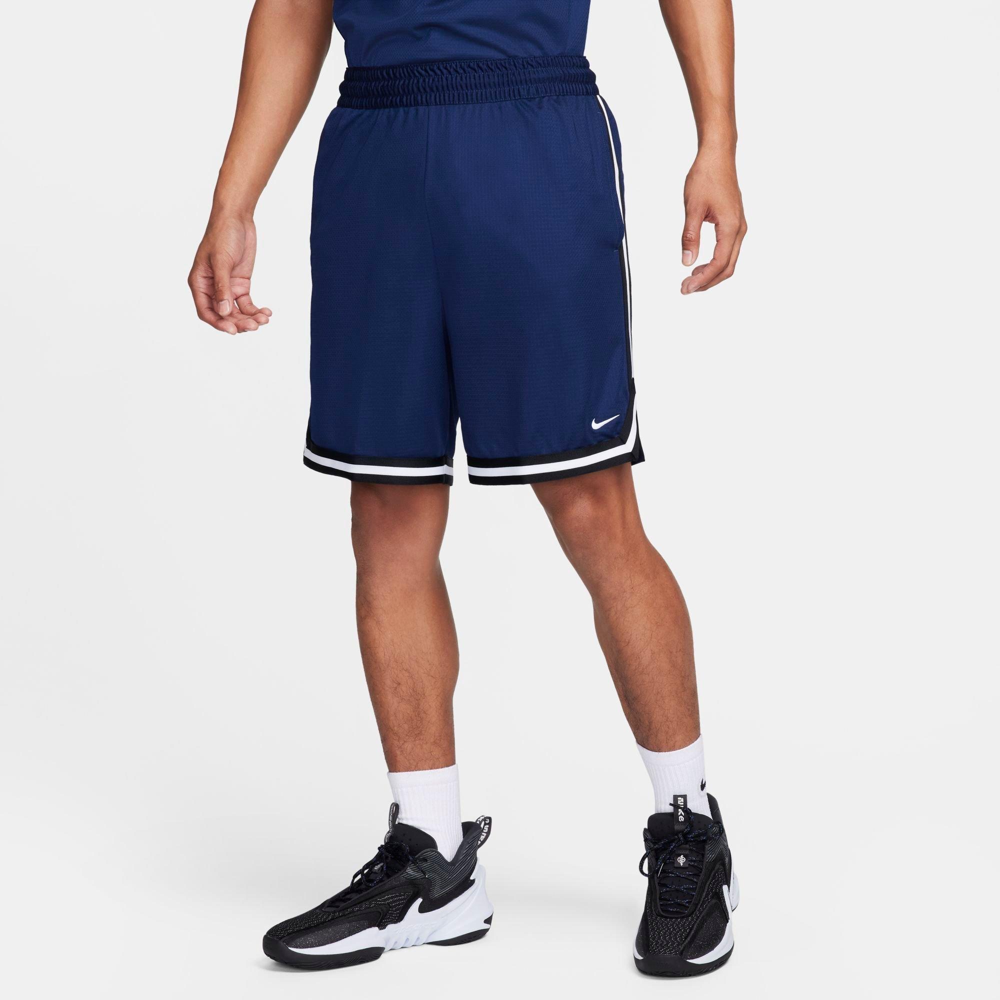 Nike Men's DNA Dri-FIT 8" Basketball Shorts in Blue/Midnight Navy Size Small 100% Polyester/Knit/Fiber