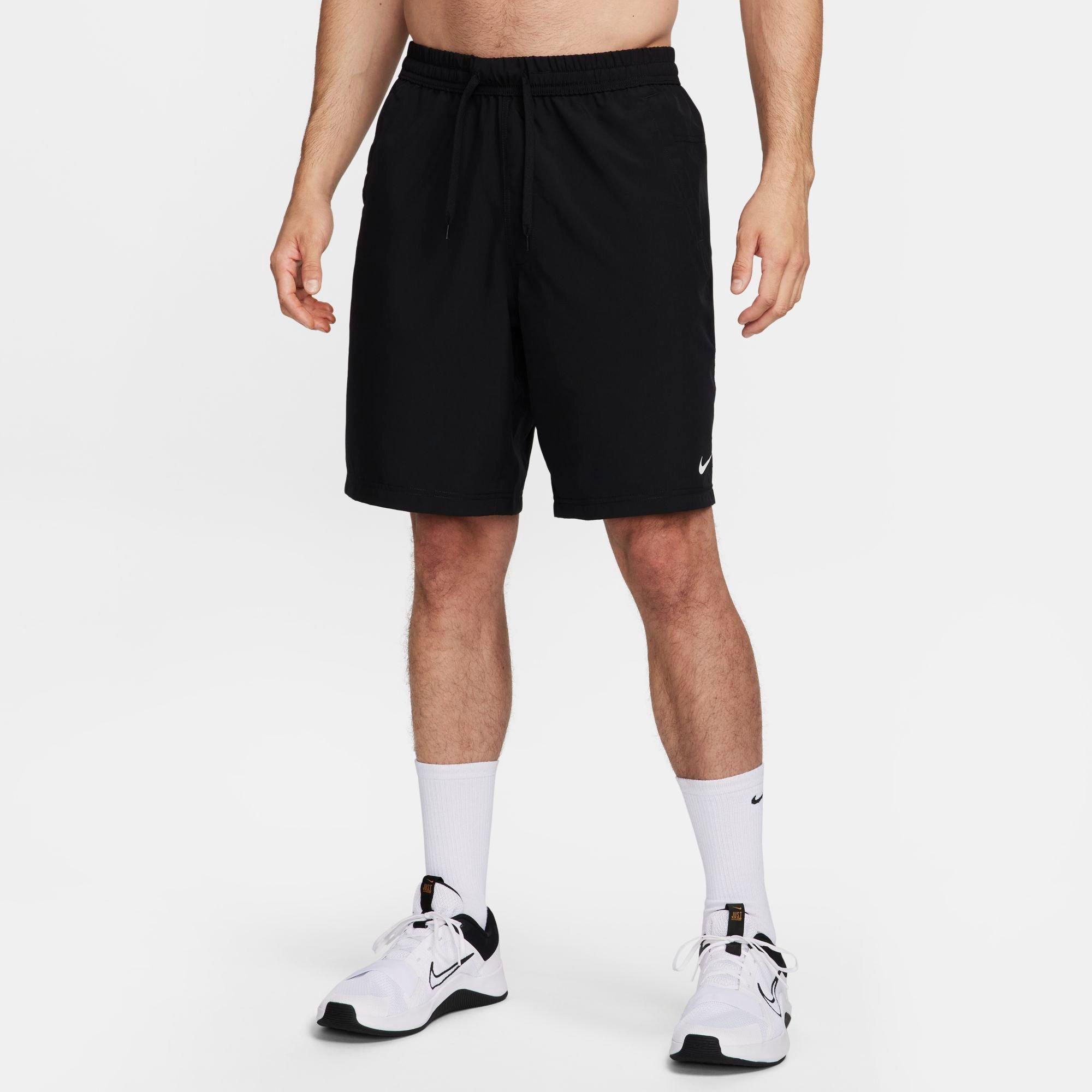 Nike Men's Form Dri-FIT Unlined 9" Versatile Shorts in Black/Black Size Medium Polyester