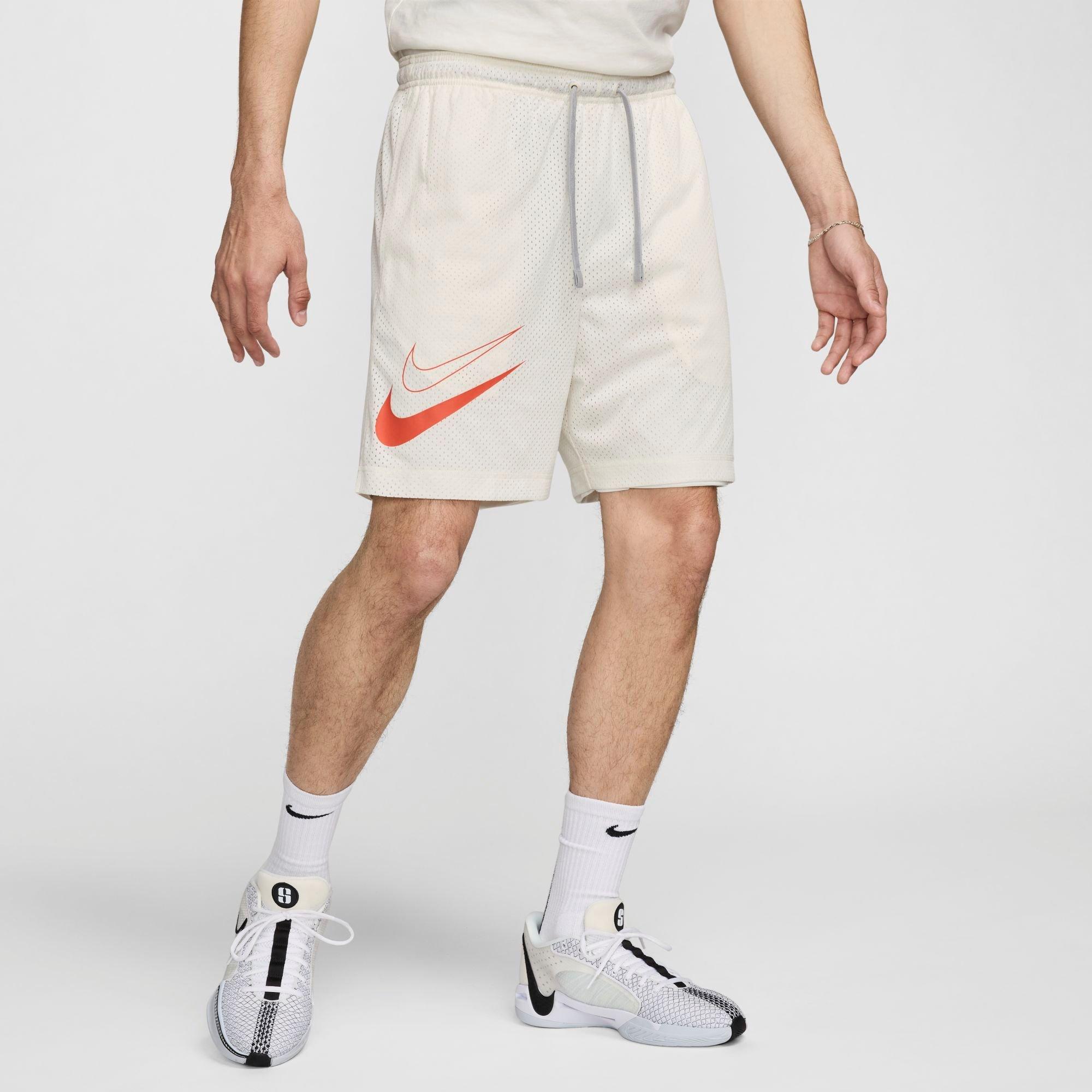 Shop Nike Men's Kd Dri-fit Standard Issue Reversible Basketball Shorts In Sail/wolf Grey/cosmic Clay