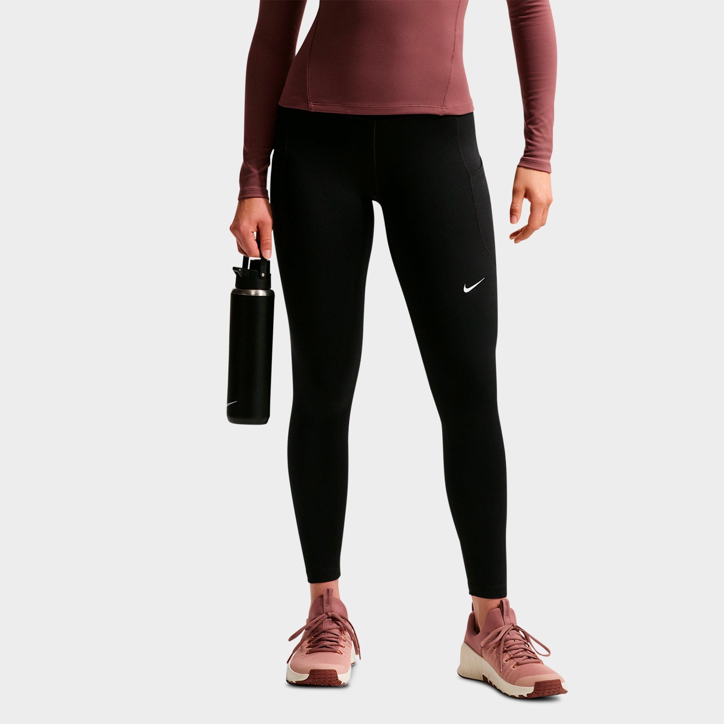 Nike Women's One Dri-FIT High-Rise 7/8 Training Tights in Black/White Size: XL