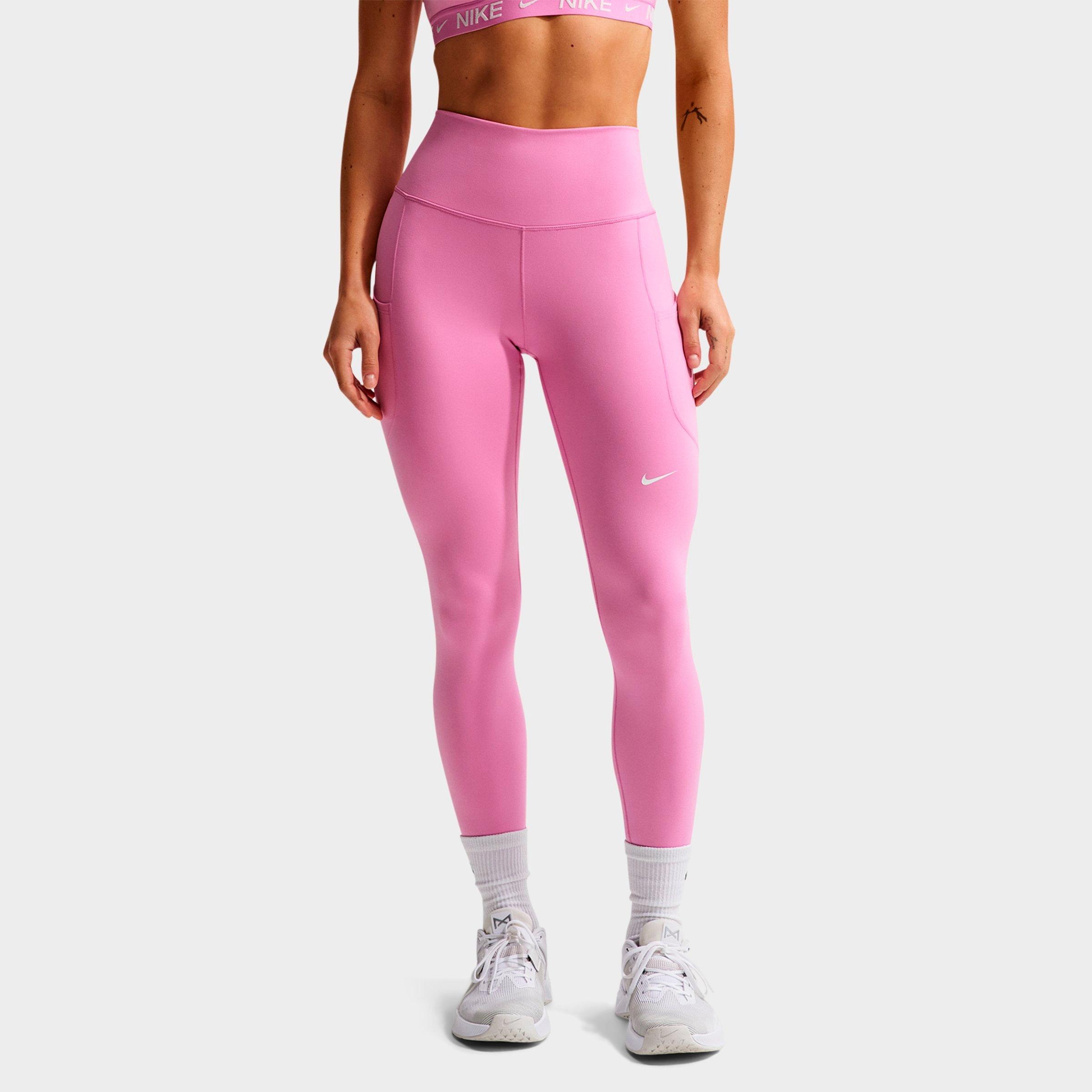 Nike Women's One Dri-FIT High-Rise 7/8 Training Tights in Light Magenta/White Size: XXS