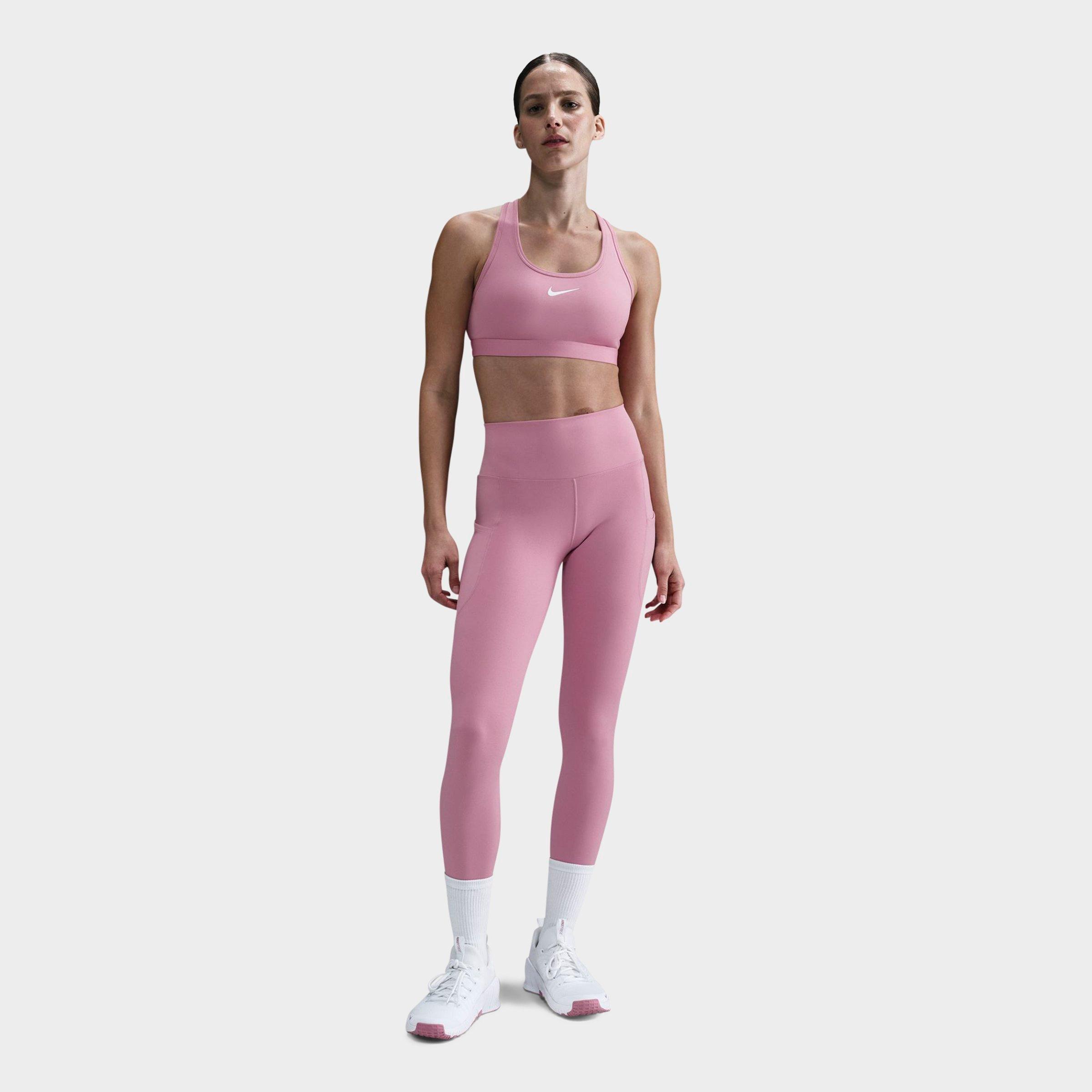 Nike Women's One Dri-FIT High-Rise 7/8 Training Tights in Elemental Pink/Black Size: 2XS