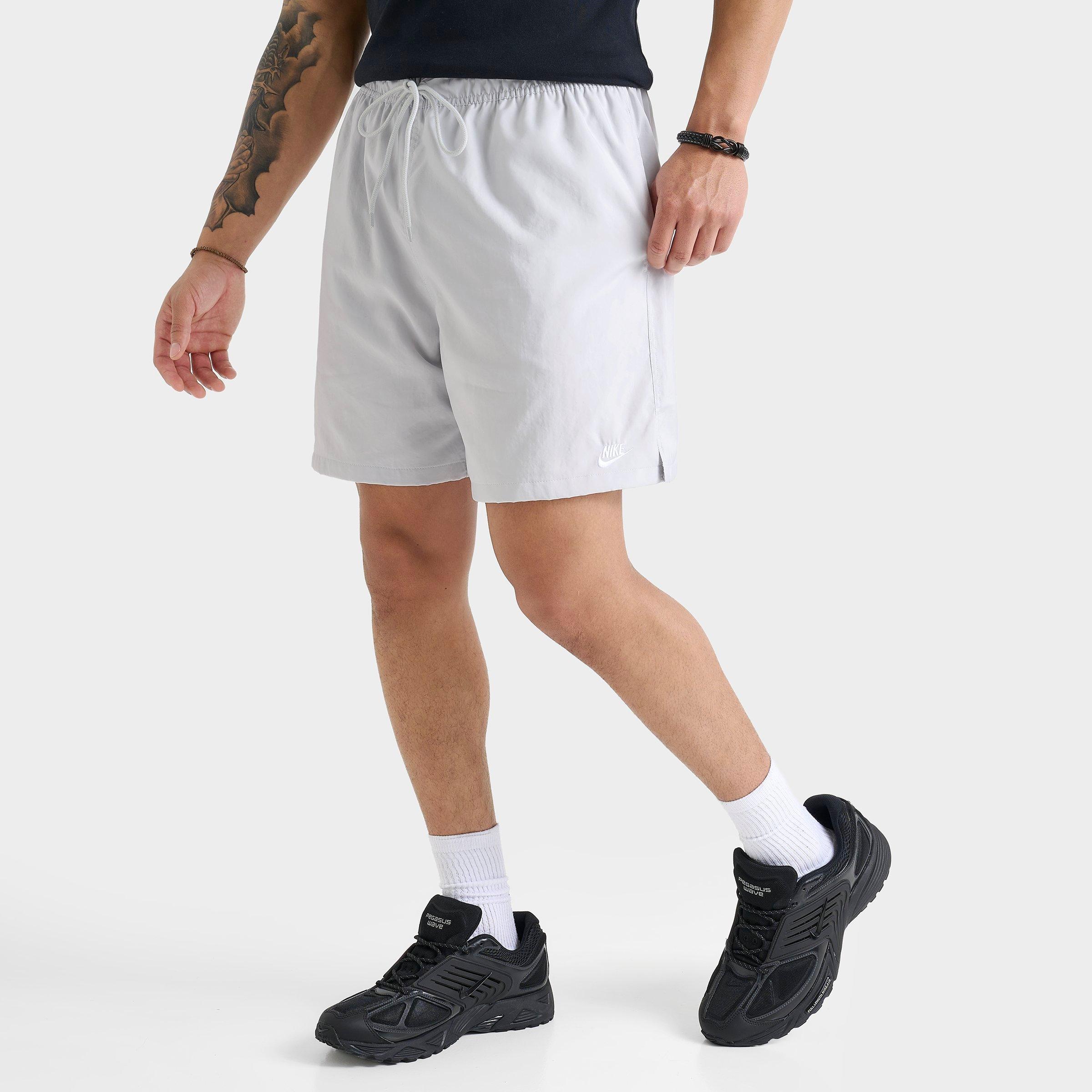 Nike Men's Club Woven 6" Flow Shorts in Photon Dust/White Size: XS