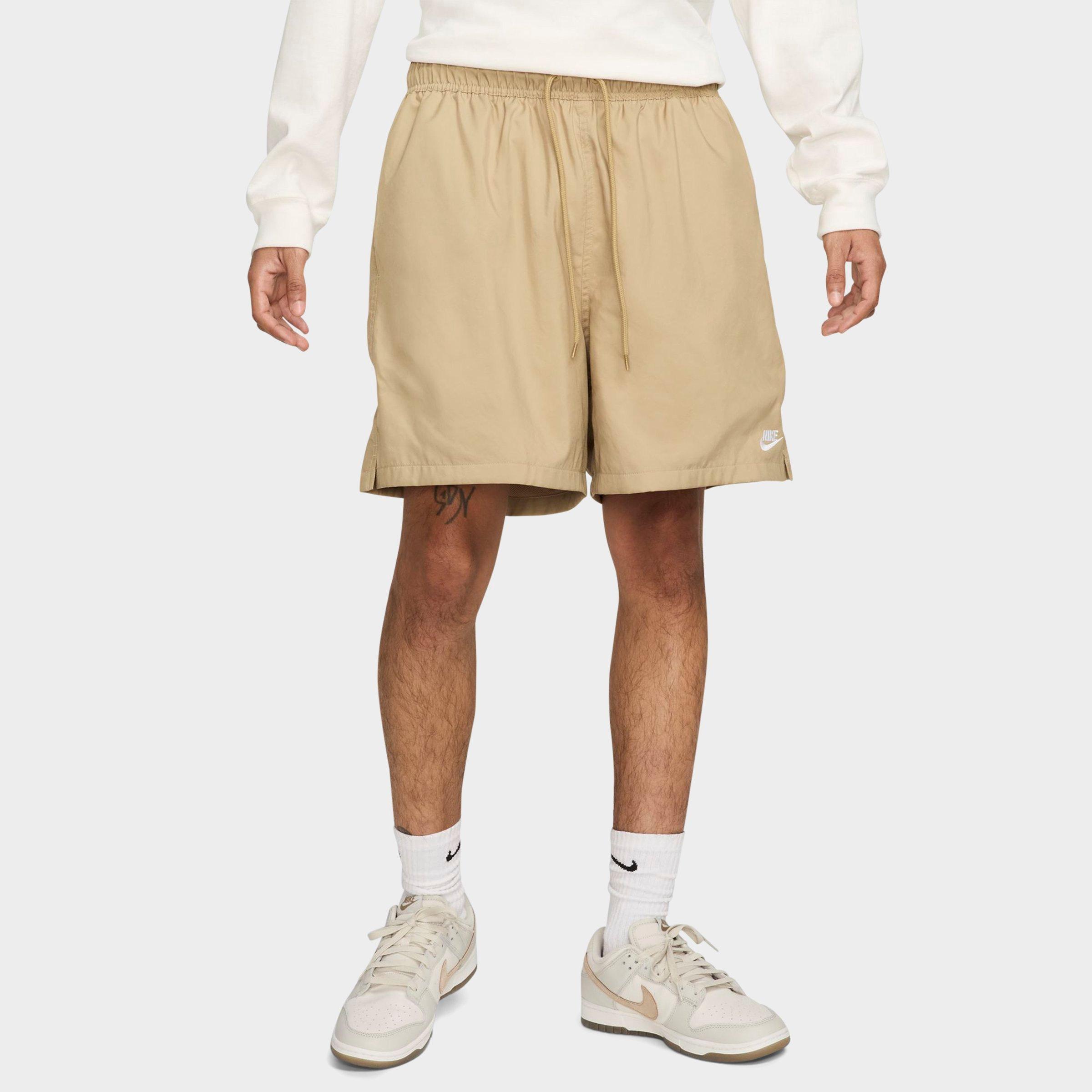 Nike Men's Club Woven 6" Flow Shorts in Beige/Parachute Beige Size XL 100% Polyester