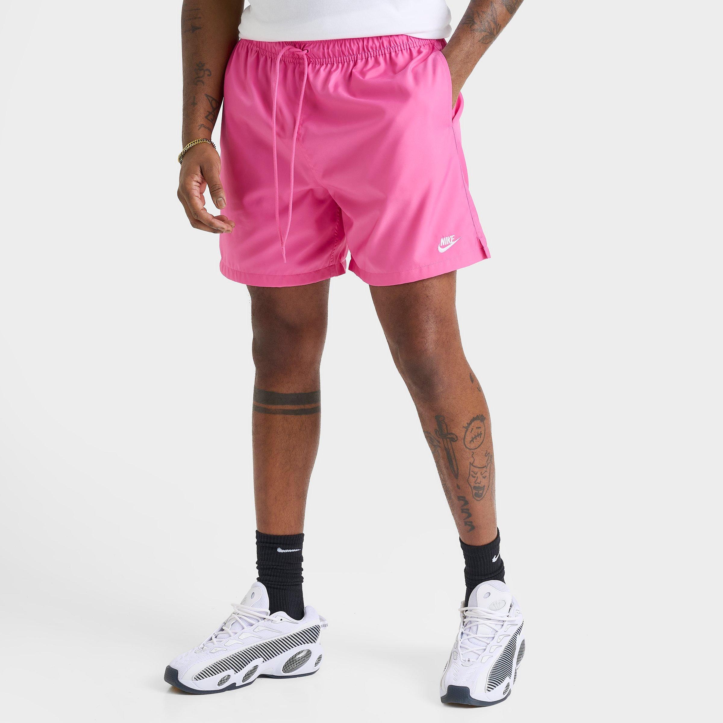 Nike Men's Club Woven 6" Flow Shorts in Pinksicle/White Size: XS