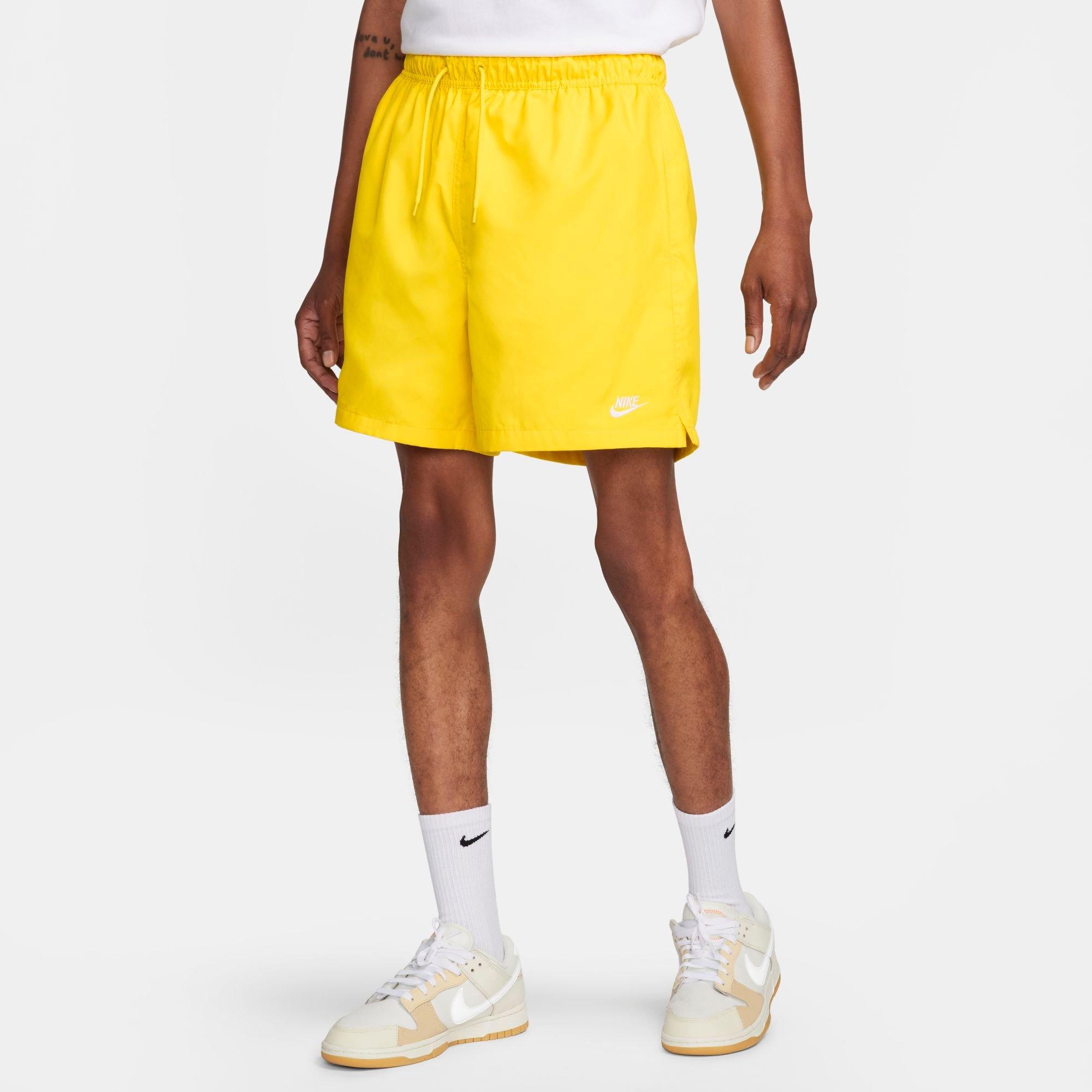 Shop Nike Men's Club Woven 6" Flow Shorts In Lightning/white