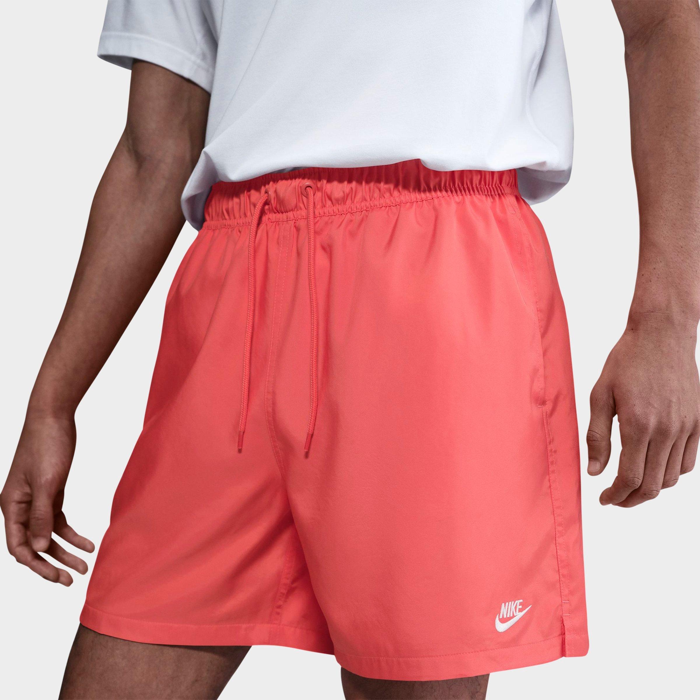 Nike Men's Club Woven 6" Flow Shorts in Magic Ember/White Size: XS