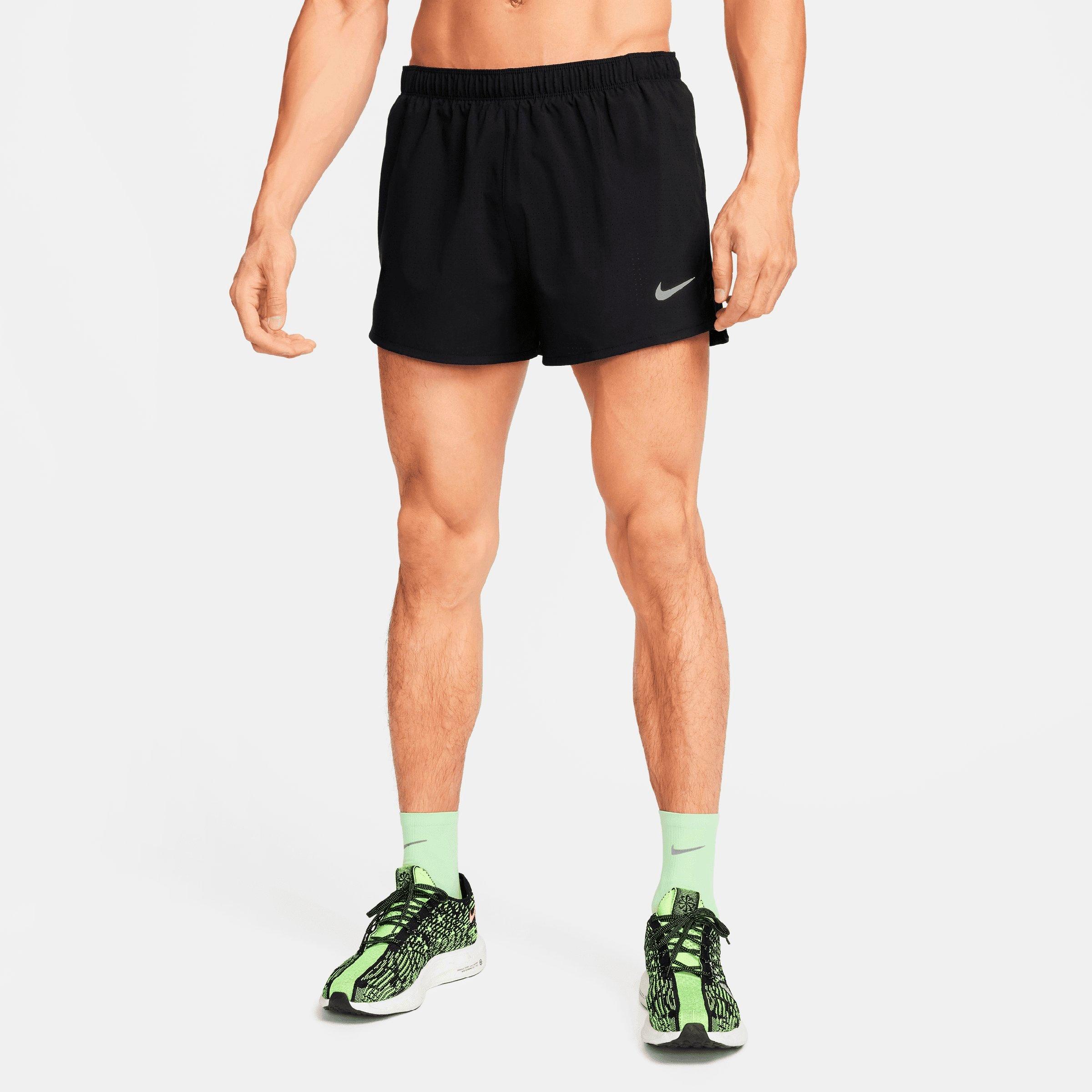 Nike Men's Fast Dri-FIT Brief-Lined 3" Running Shorts in Black Size: XS