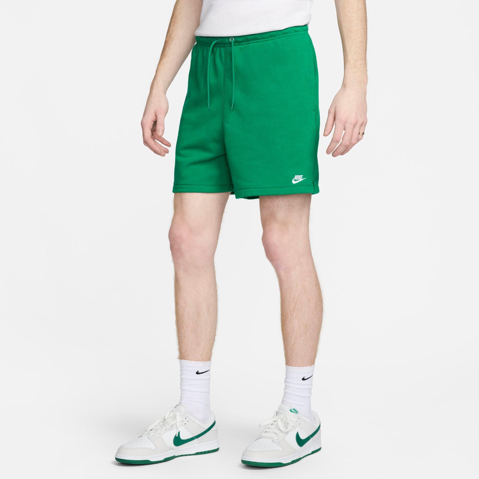 Shop Nike Men's Club French Terry Flow Shorts In Malachite/malachite/white