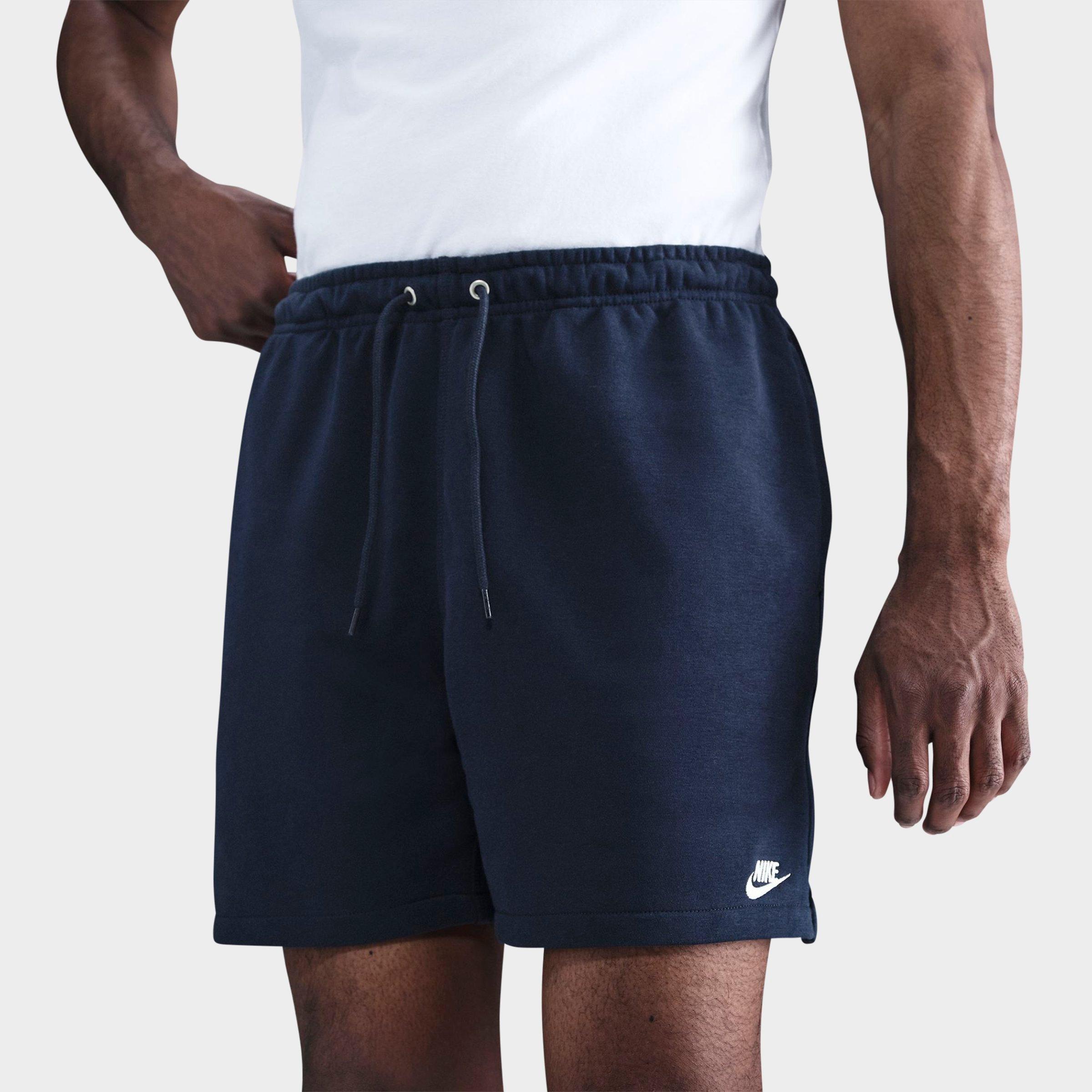 Nike Men's Club French Terry Flow Shorts in Blue/Obsidian Size Small Cotton/Polyester