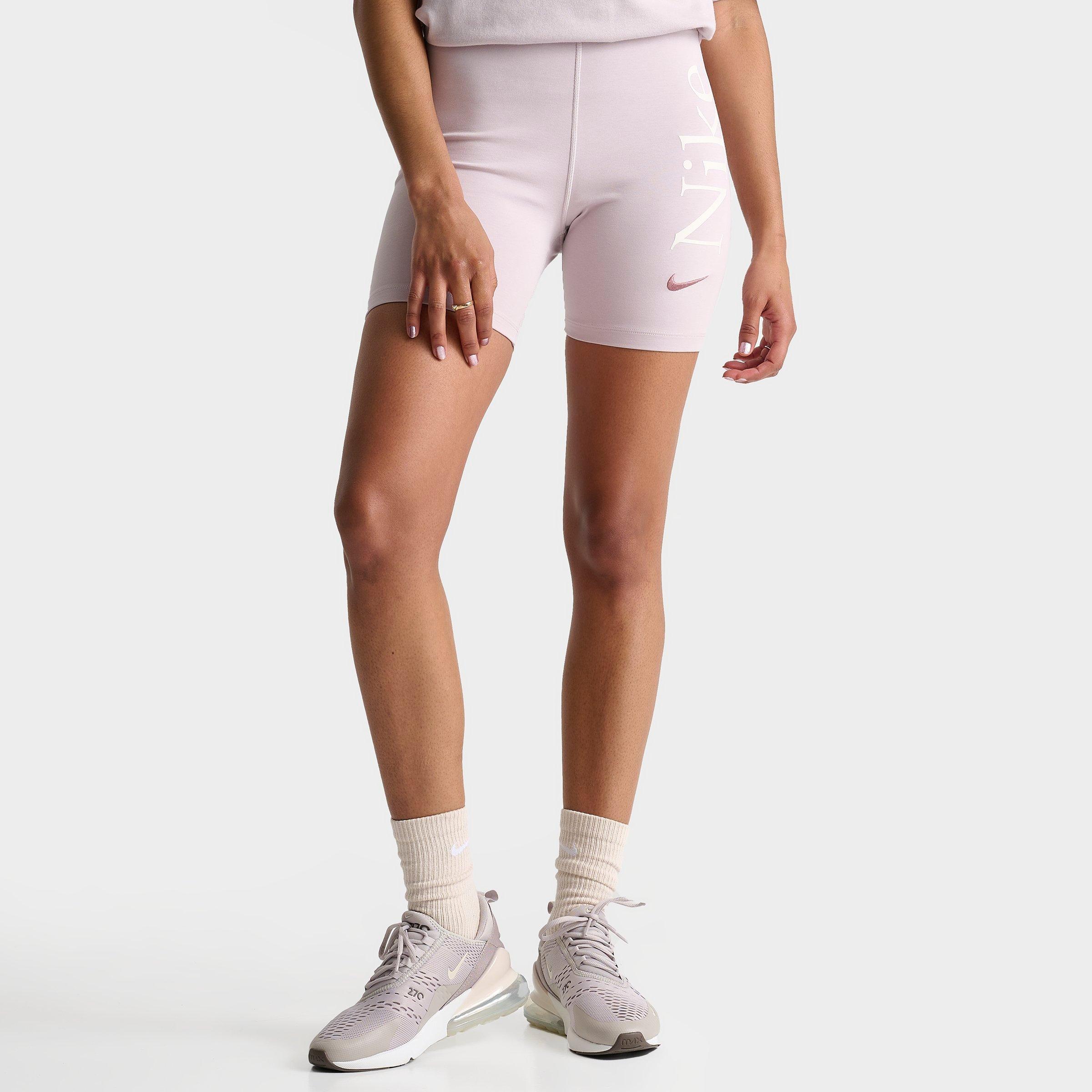 Nike Women's Sportswear Classic High-waisted 6" Graphic Biker Shorts In Platinum Violet