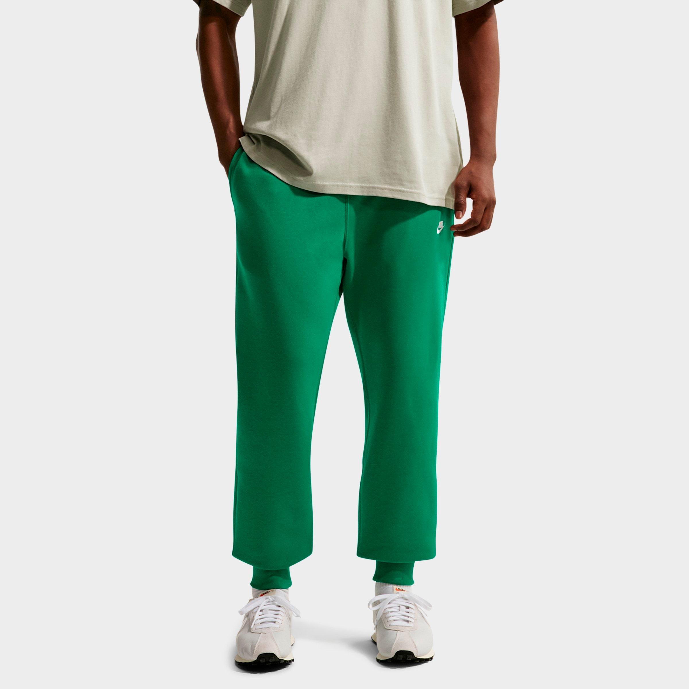 Nike Men's Club Fleece Premium Jogger Pants in Malachite/Malachite/White Size: S Tall