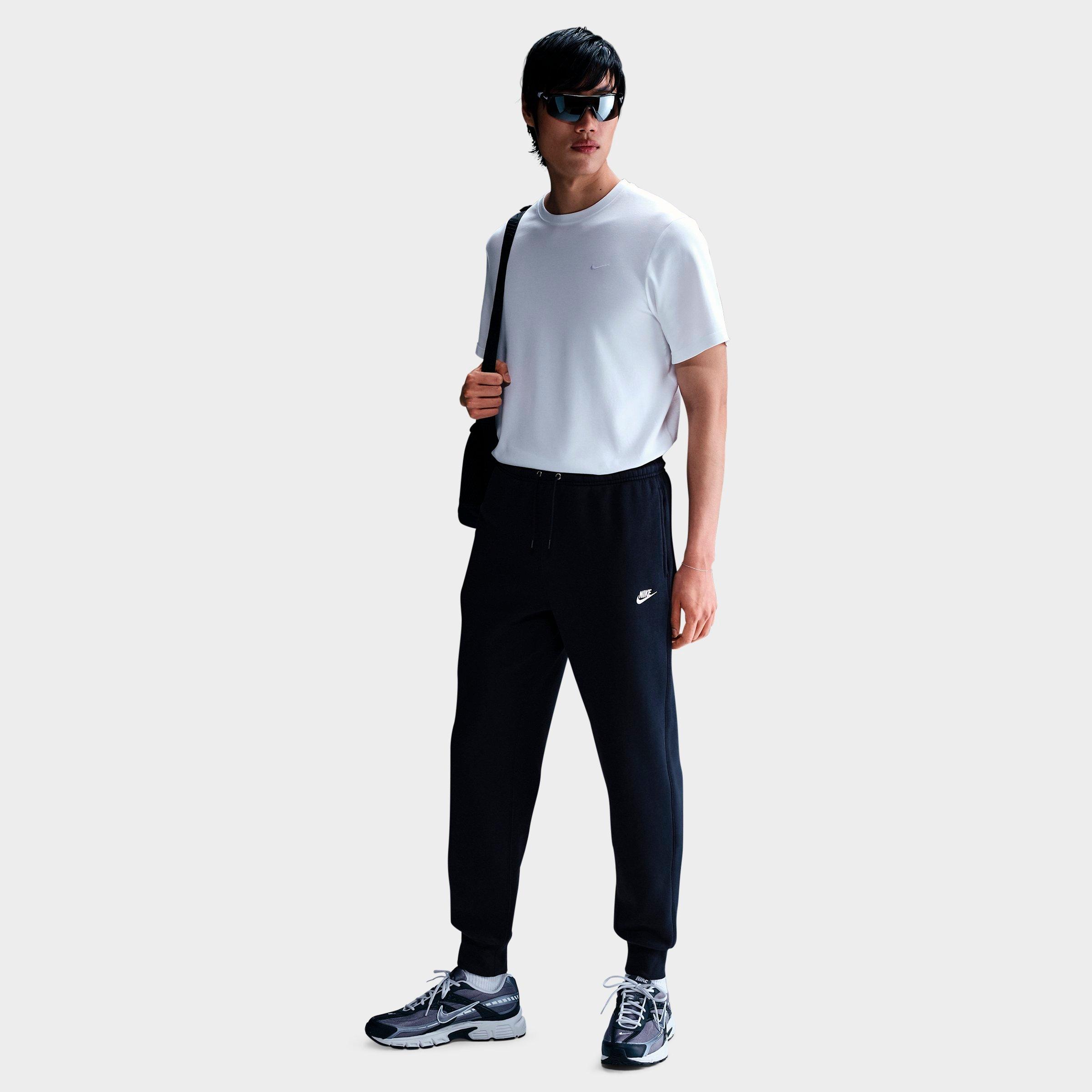 Nike Men's Club Fleece Premium Jogger Pants in Obsidian/Obsidian/White Size: 2XS