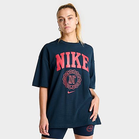 Nike Women's Sportswear Essentials Campus T-shirt In Armory Navy