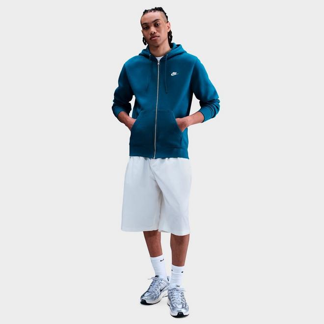 Men's Nike Club Fleece Embroidered Premium Full-Zip Hoodie