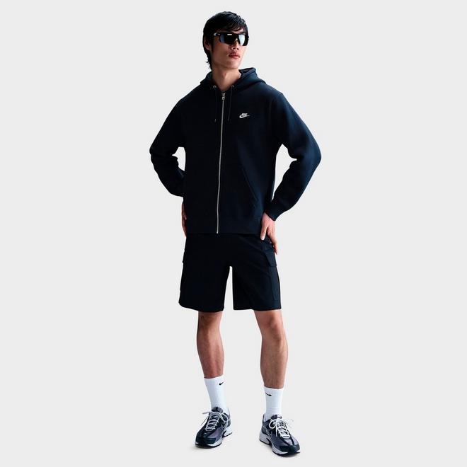 Men's Nike Club Fleece Embroidered Premium Full-Zip Hoodie