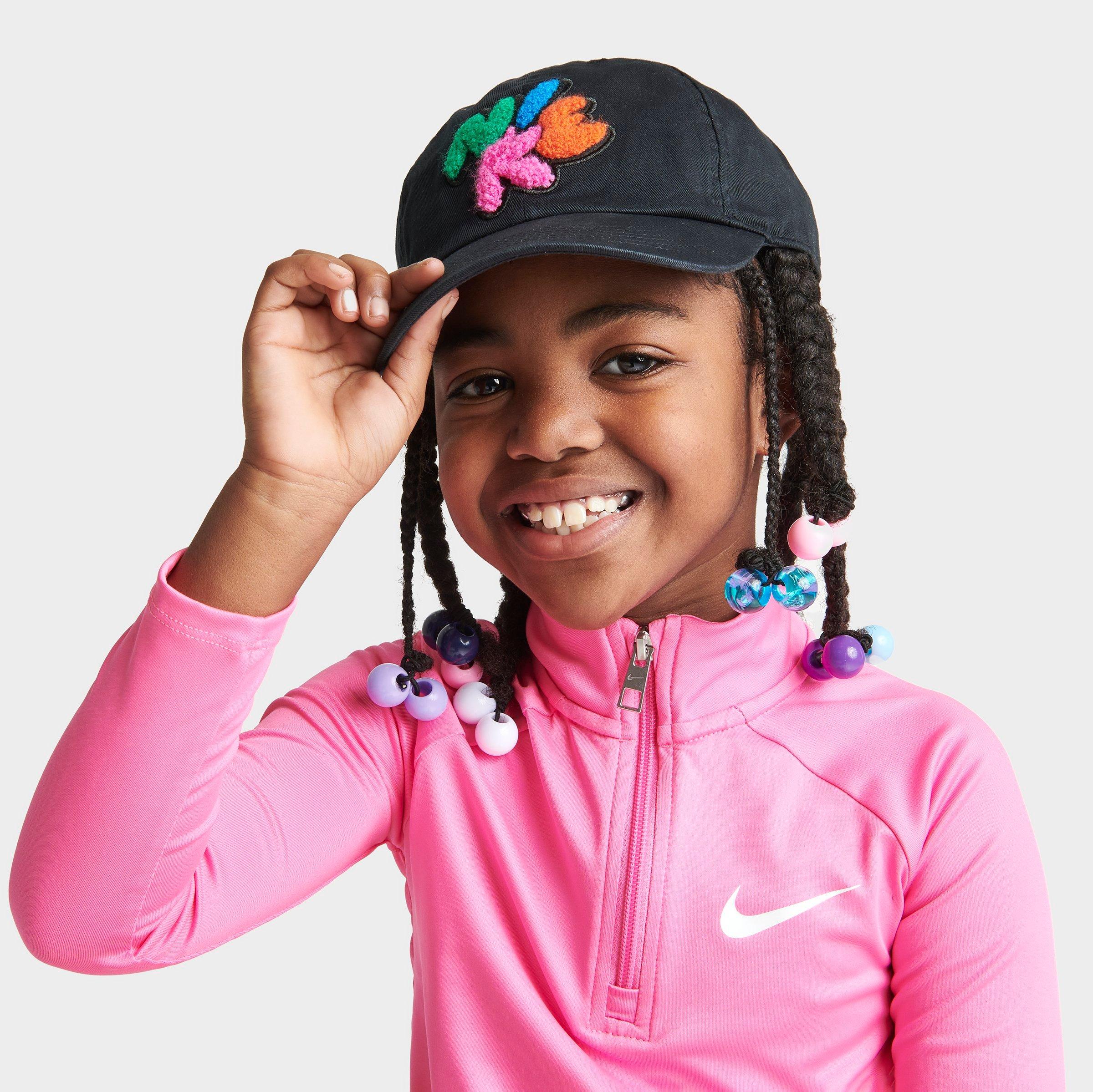 Nike Kids'  Youth Club Bubble Strapback Hat In Black