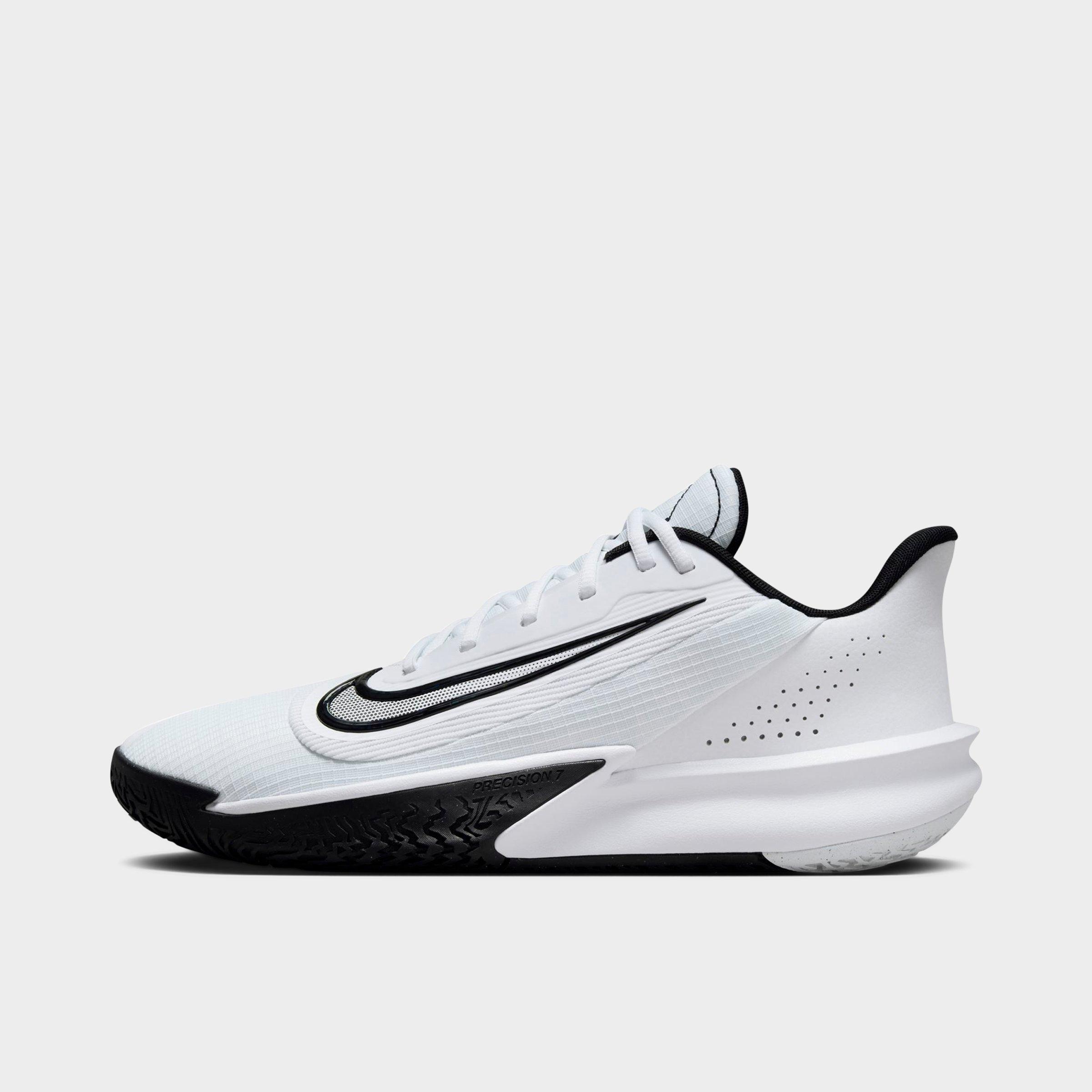 Nike Men's Precision 7 Basketball Shoes in White/White Size 5