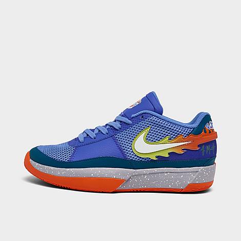 Nike Big Kids' Ja 1 Basketball Shoes (1y-7y) In Blue Joy/white/geode Teal/safety Orange