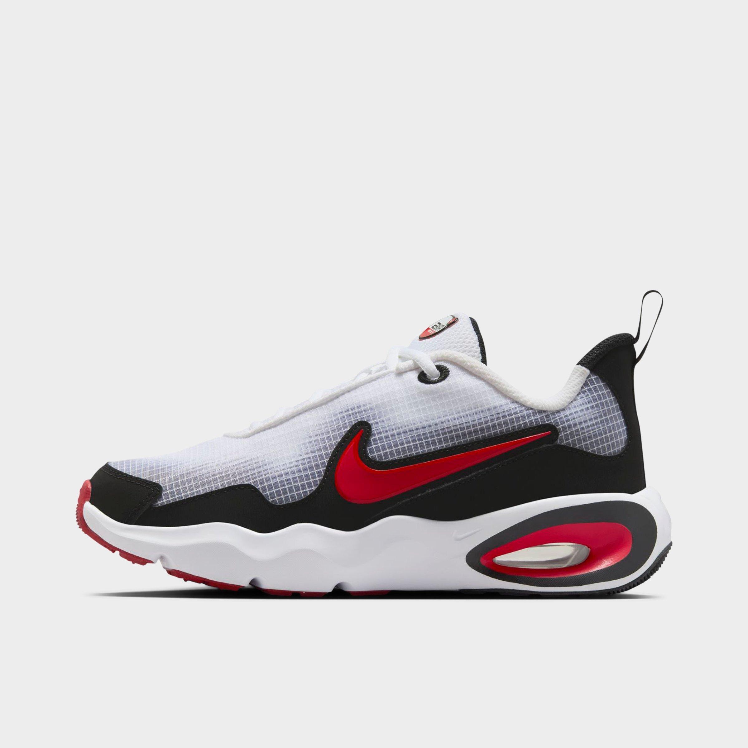 Nike Big Kids Air Max Nova Casual Shoes in White/Black/University Red Size: 3.5
