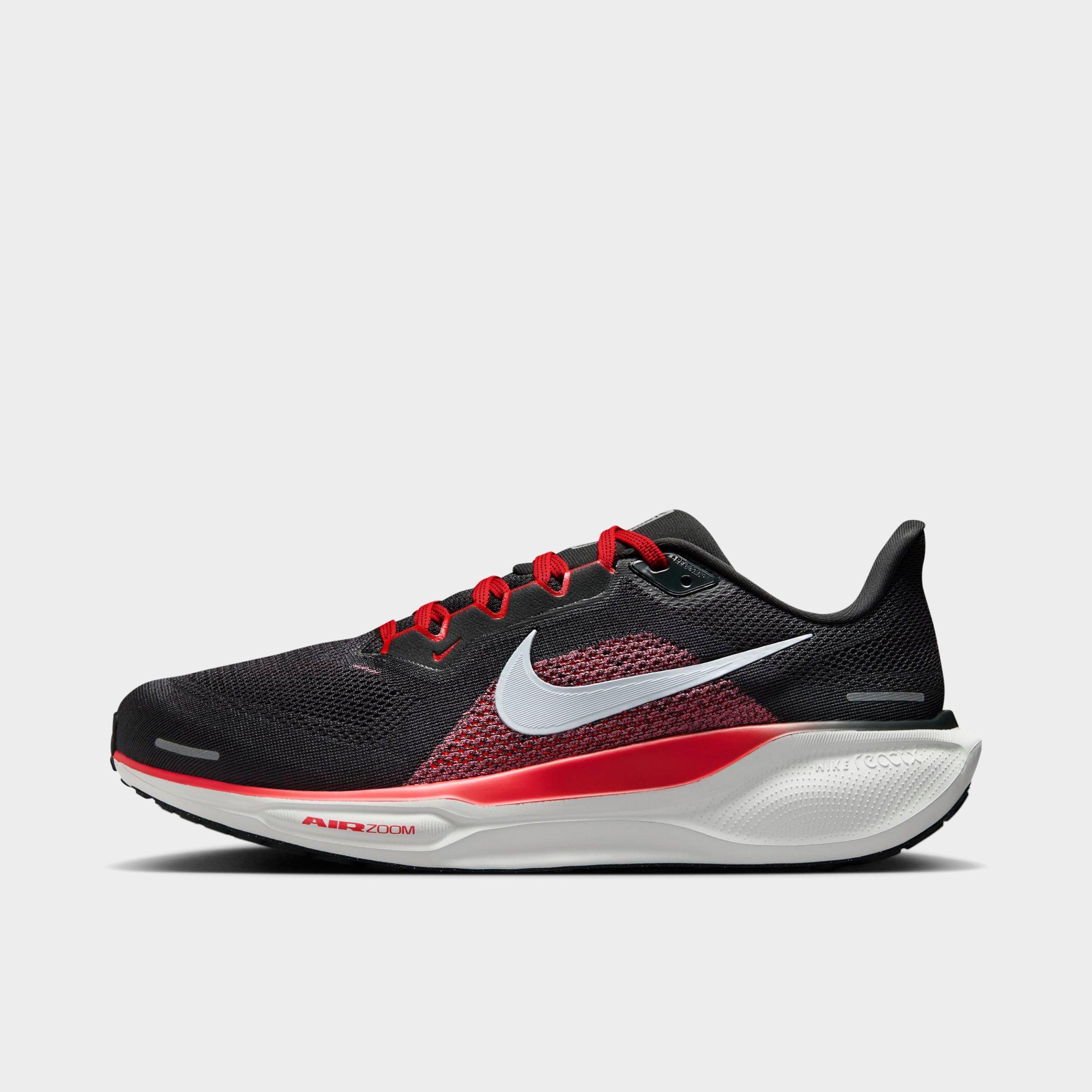 Nike Men's Pegasus 41 Running Shoes (Extra Wide Width) in Dark Smoke Grey/Light Crimson/Total Orange Size: 7.0